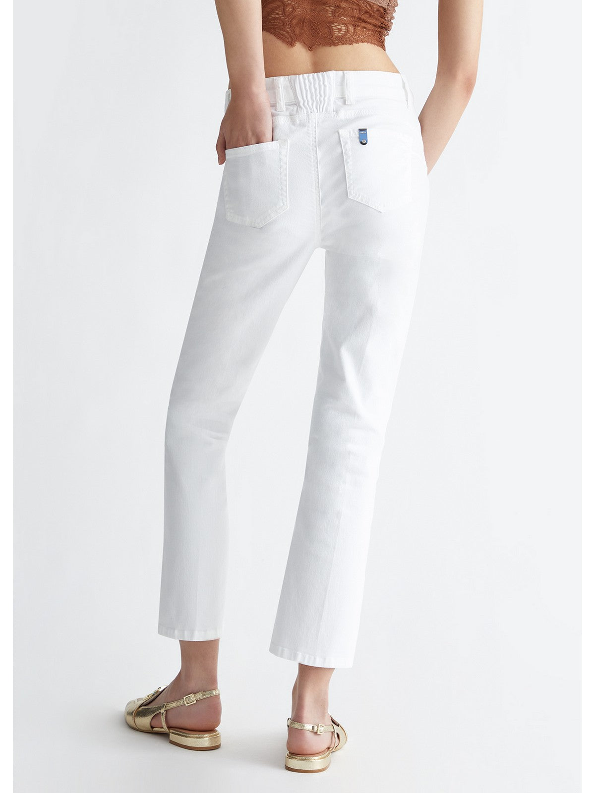 LIU JO BLUE DENIM Pantalone Donna  UA4072TS047 11111 Bianco