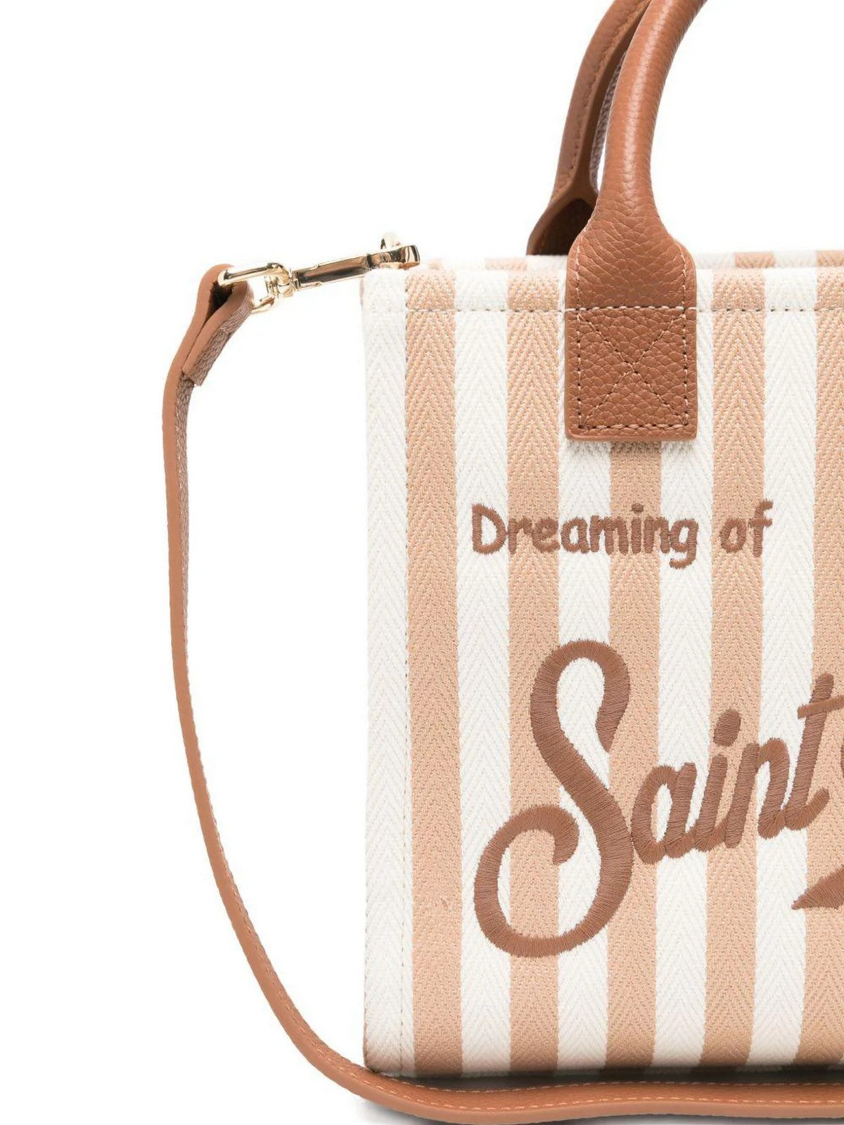 MC2 SAINT BARTH Borsa Donna  VANITY BAG MIDI 01782L HB STRIPES LEATHER 1919 EMB