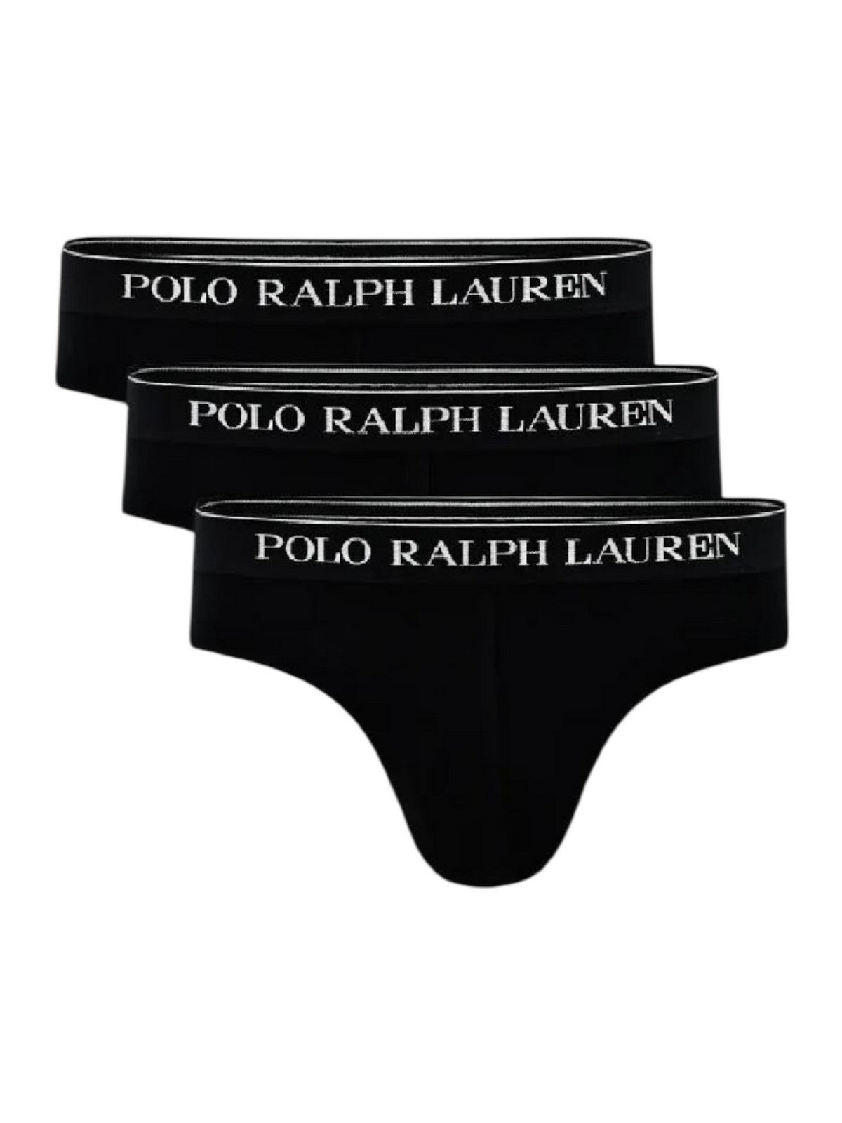 POLO RALPH LAUREN Slip Uomo LOW RISE BRF-3 PACK-BRIEF 714835884 002 3PK POLO BLK/POLO BLK/POLO BLK