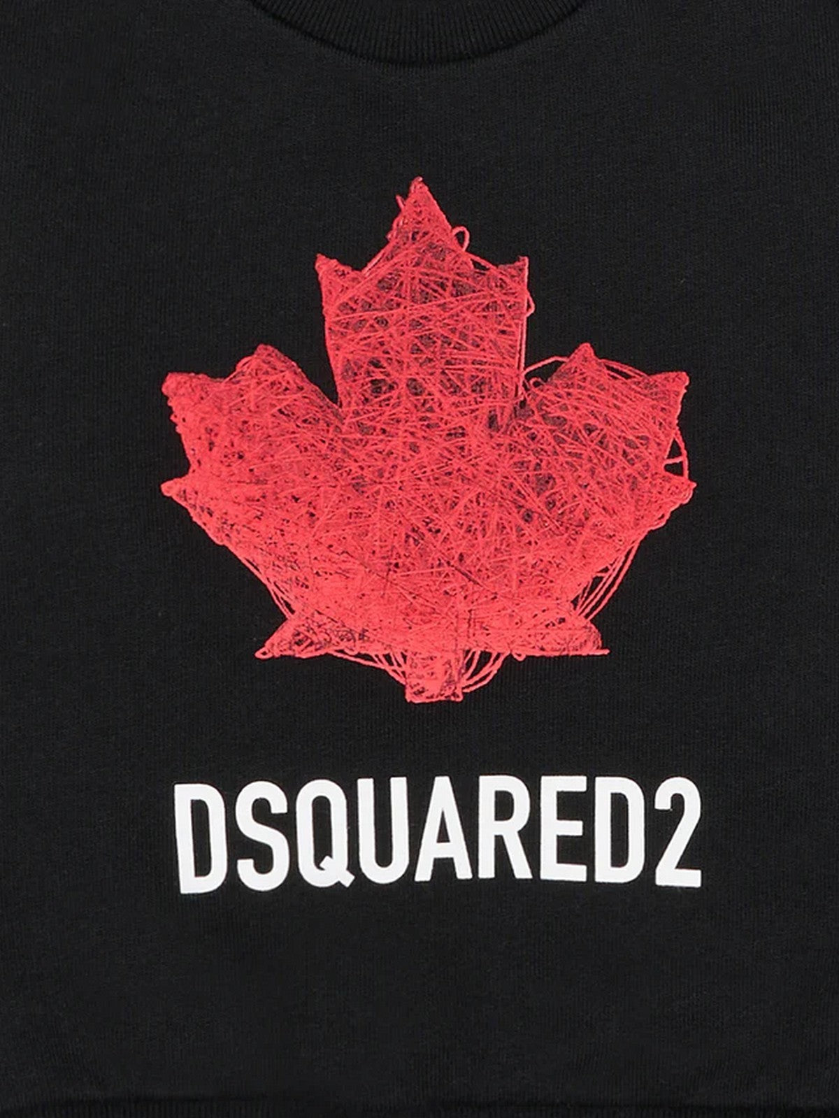 DSQUARED2 KIDS Felpa Unisex bambino  DQ3279 D0AGW DQ900 BLACK