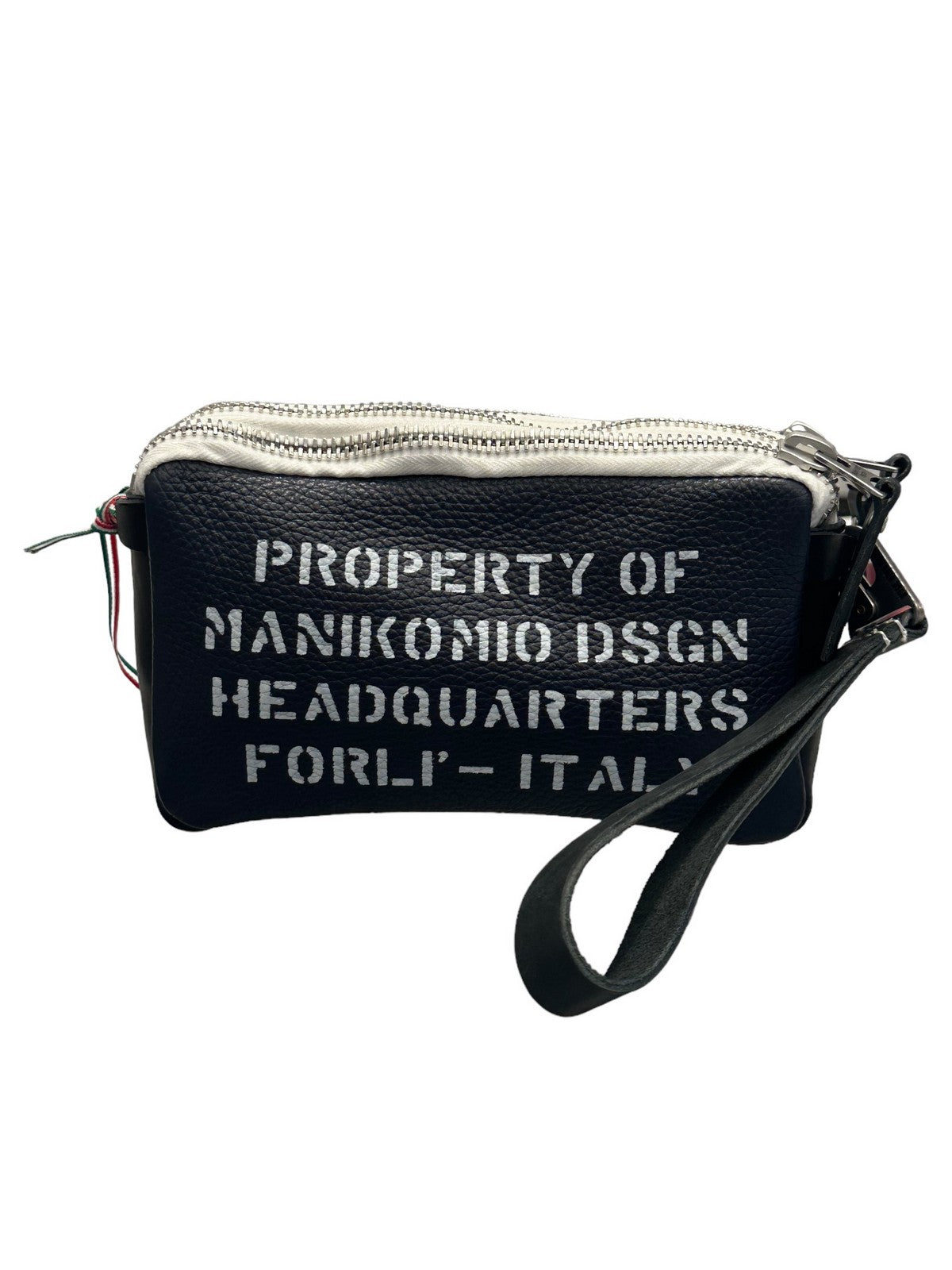 Manikomio dsgn clutch bag man borbello clutch PM12 blue