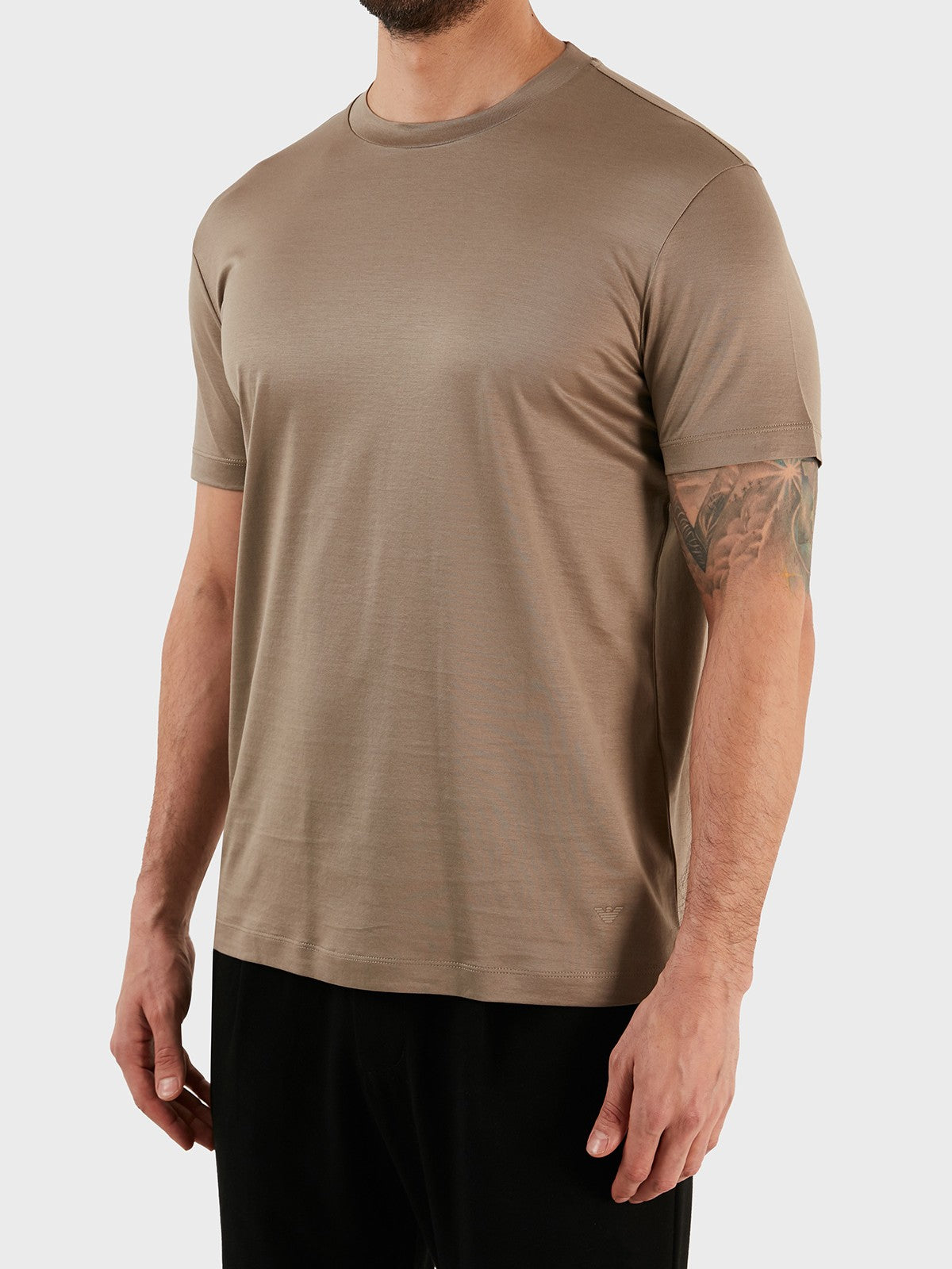 EMPORIO ARMANI T-shirt Uomo  8N1TE8 1JUVZ U6167 Beige gioboutiqueweb