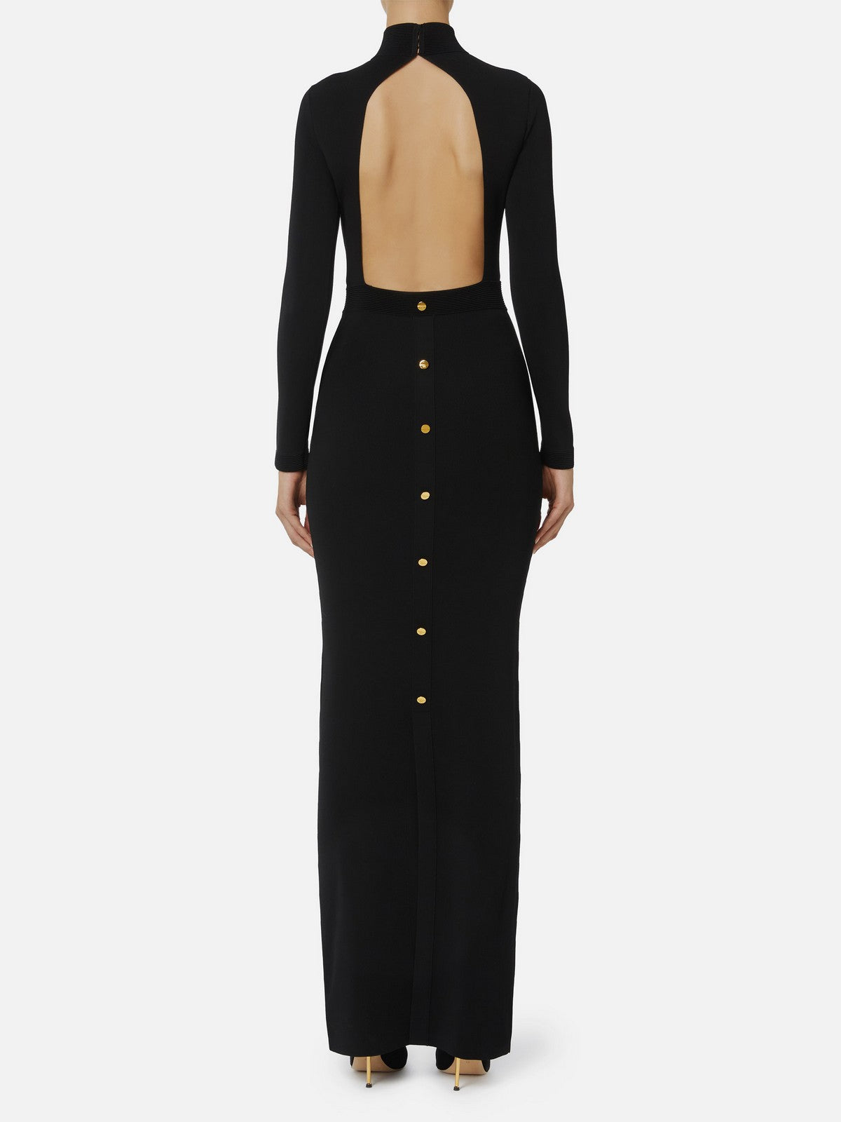 ELISABETTA FRANCHI Abito Donna  AM29S57E2 110 Nero gioboutiqueweb