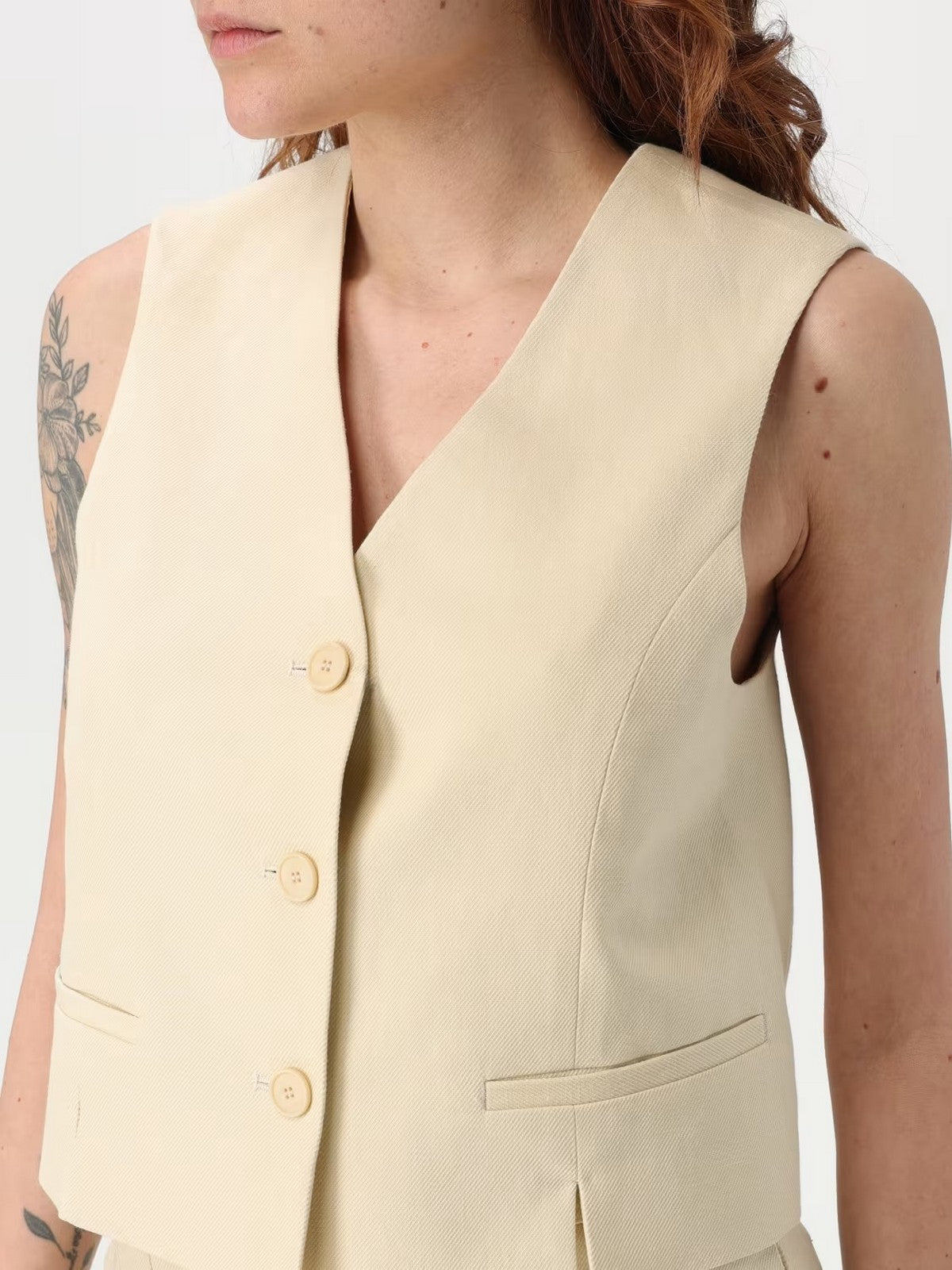 TWINSET Gilet Donna  251TP2761 12140 DELICATE BEIGE gioboutiqueweb