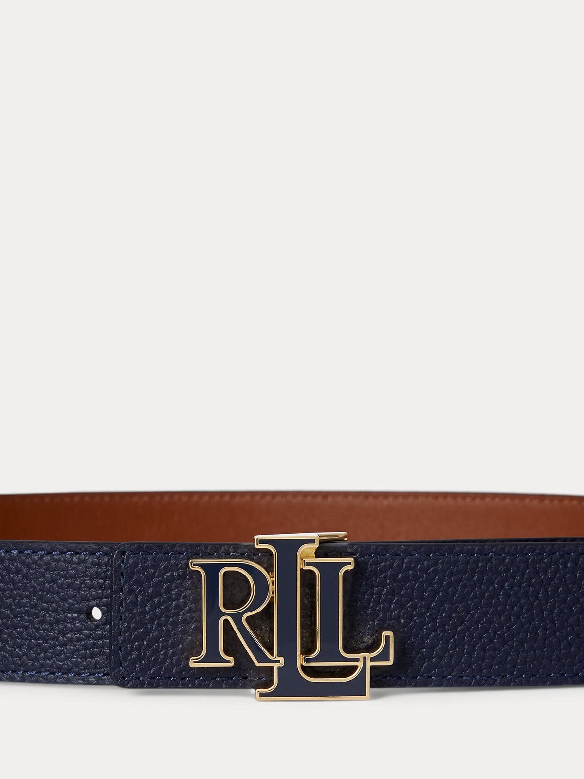 LAUREN RALPH LAUREN Cintura Donna REV LRL 30-BELT-MEDIUM 412P04417 001 REFINED NAVY/LAUREN TAN