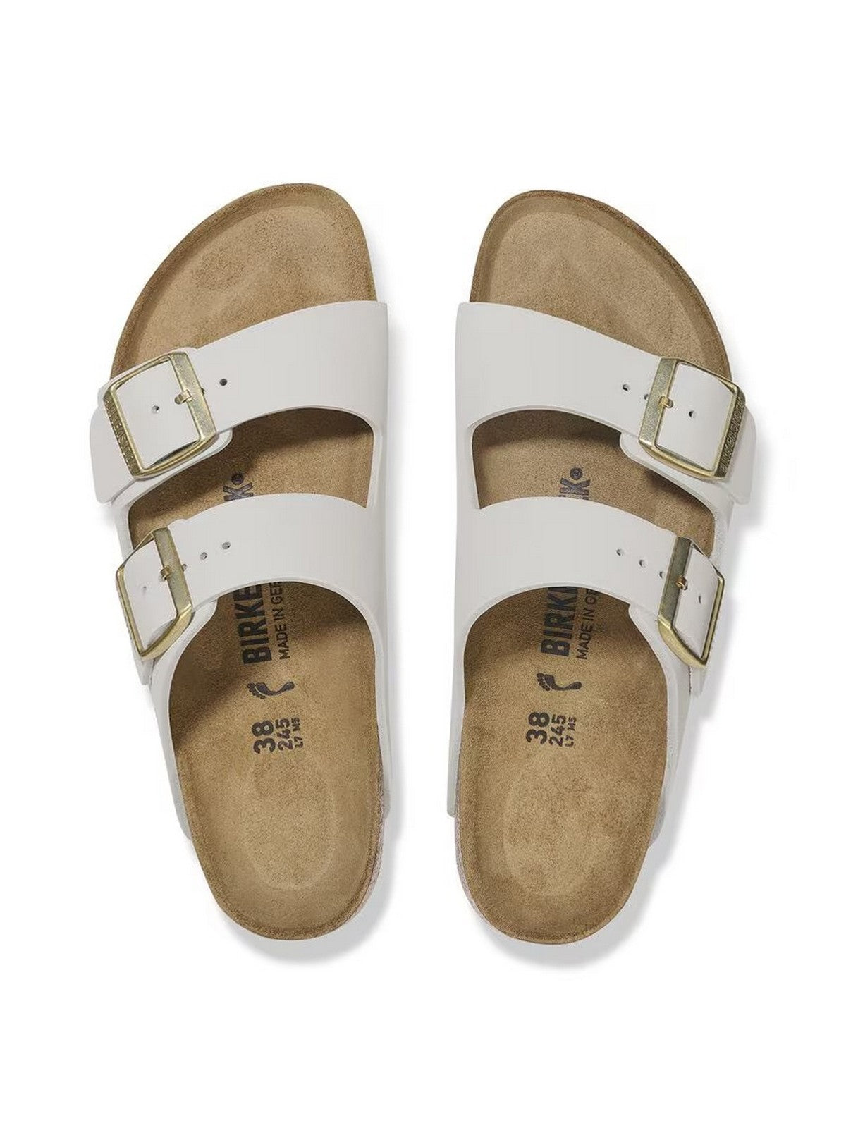 BIRKENSTOCK Sandalo Donna Arizona antique white, Nubuck Leather 1029475 Bianco gioboutiqueweb