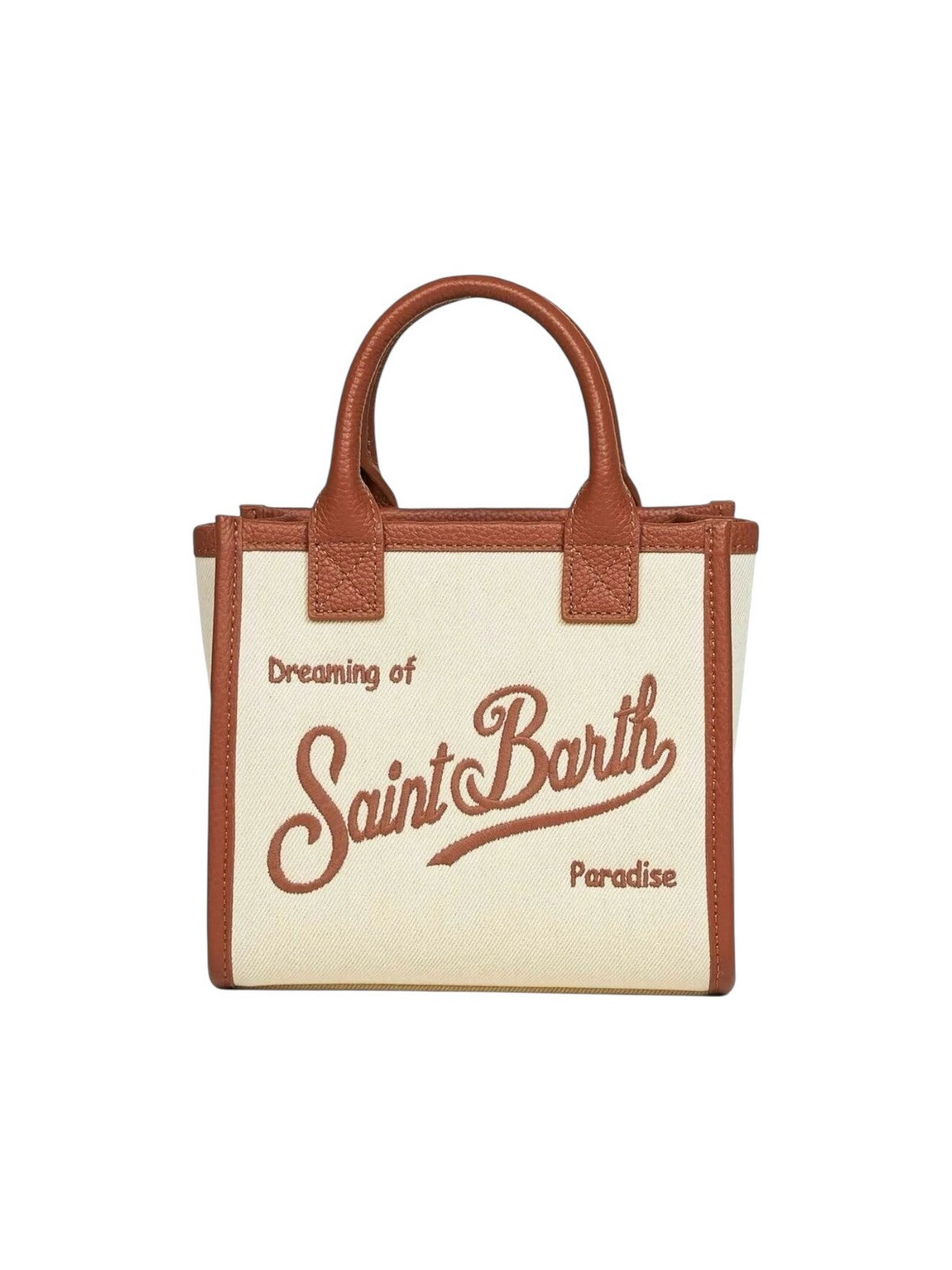 MC2 SAINT BARTH Borsa Donna  VANITY BAG MINI 01517L CANVAS GRAIN LEATHER 1019 EMB