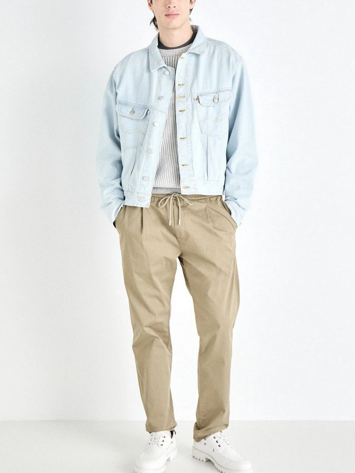 REPLAY Giubbino Uomo  M8Z1000800808 011 Blu gioboutiqueweb