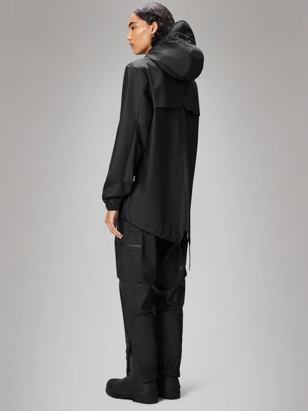 RAINS Giubbino Unisex adulto Fishtail Jacket W3 18010 01 Black BLACK