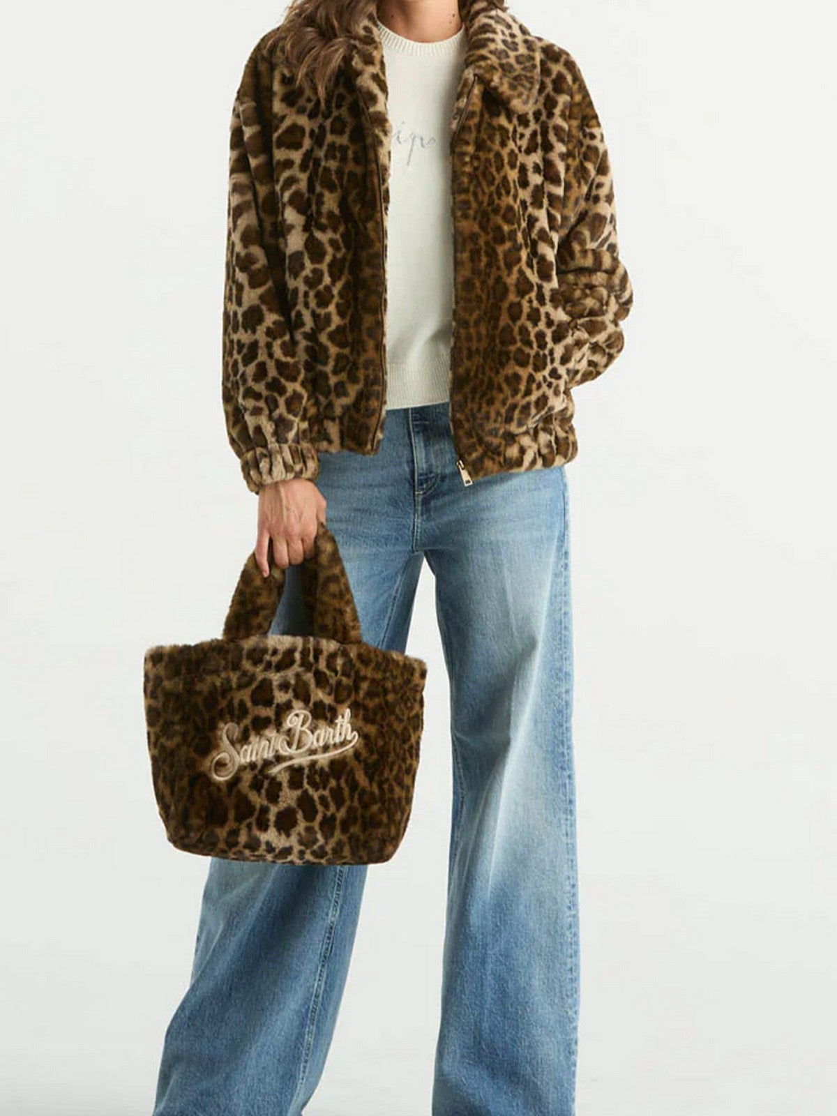 MC2 SAINT BARTH Pelliccia Donna  AVELINE FUR 00189I LEOPARDY 1910