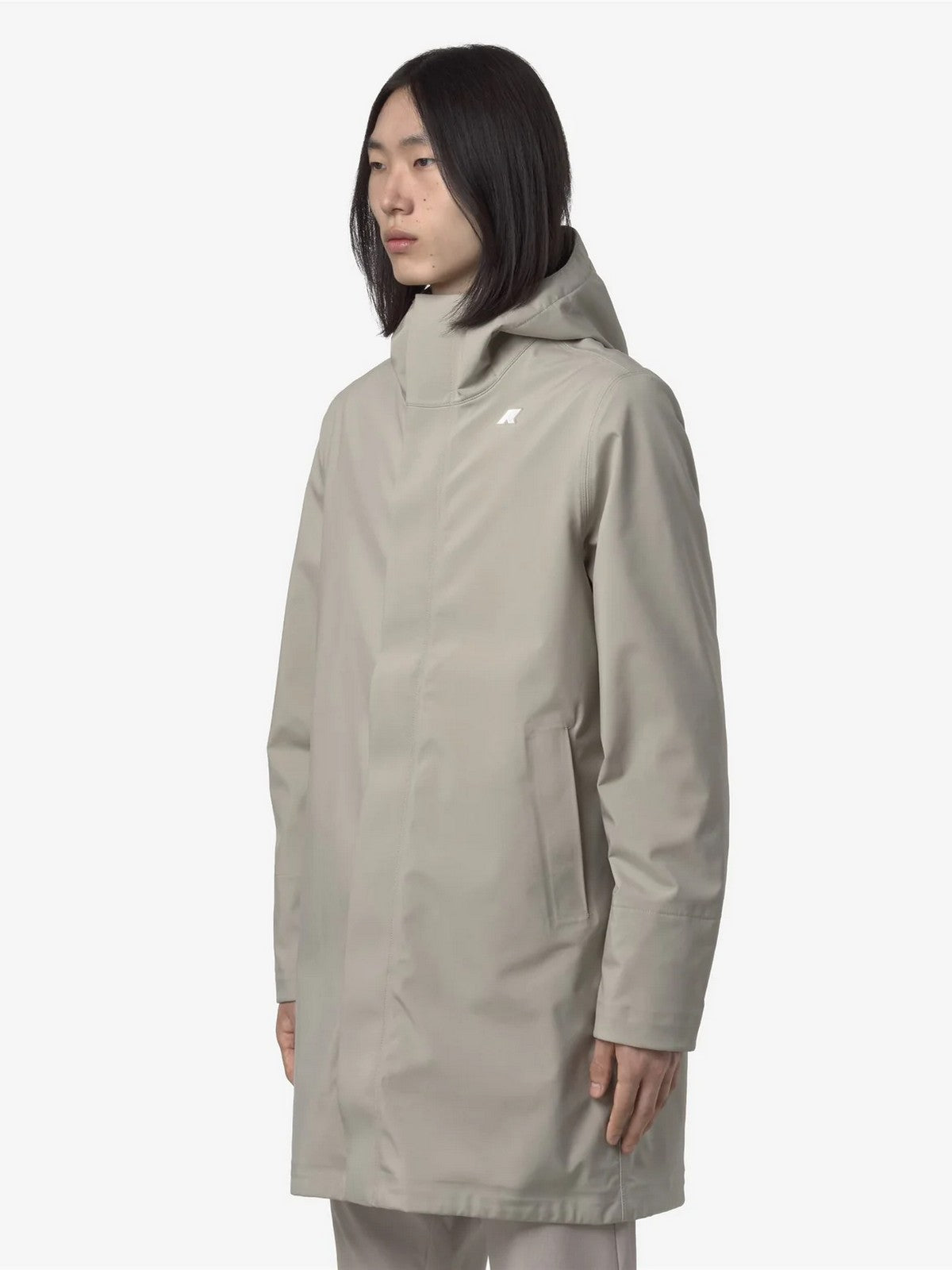 K-WAY Giubbino Uomo Thomas bonded K7126WW B2A Beige Cashmere - Blu