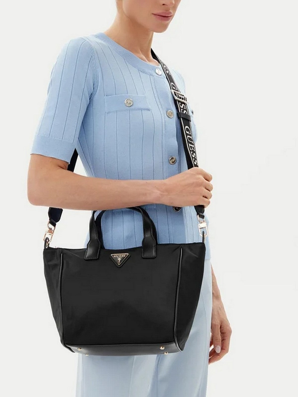 GUESS Borsa Donna FOLLIE SMALL TOTE TWNN96 76019 BLA BLACK