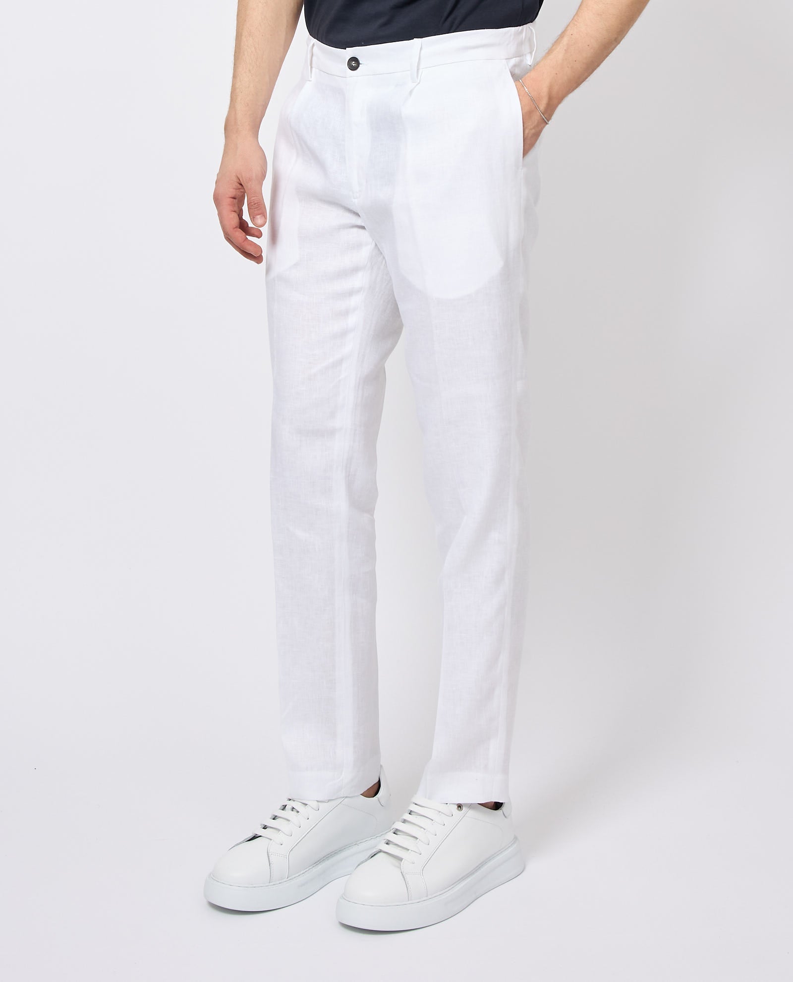 MICHAEL COAL Pantalone Uomo Mc-denny MCDEN3783S25 282 Bianco gioboutiqueweb