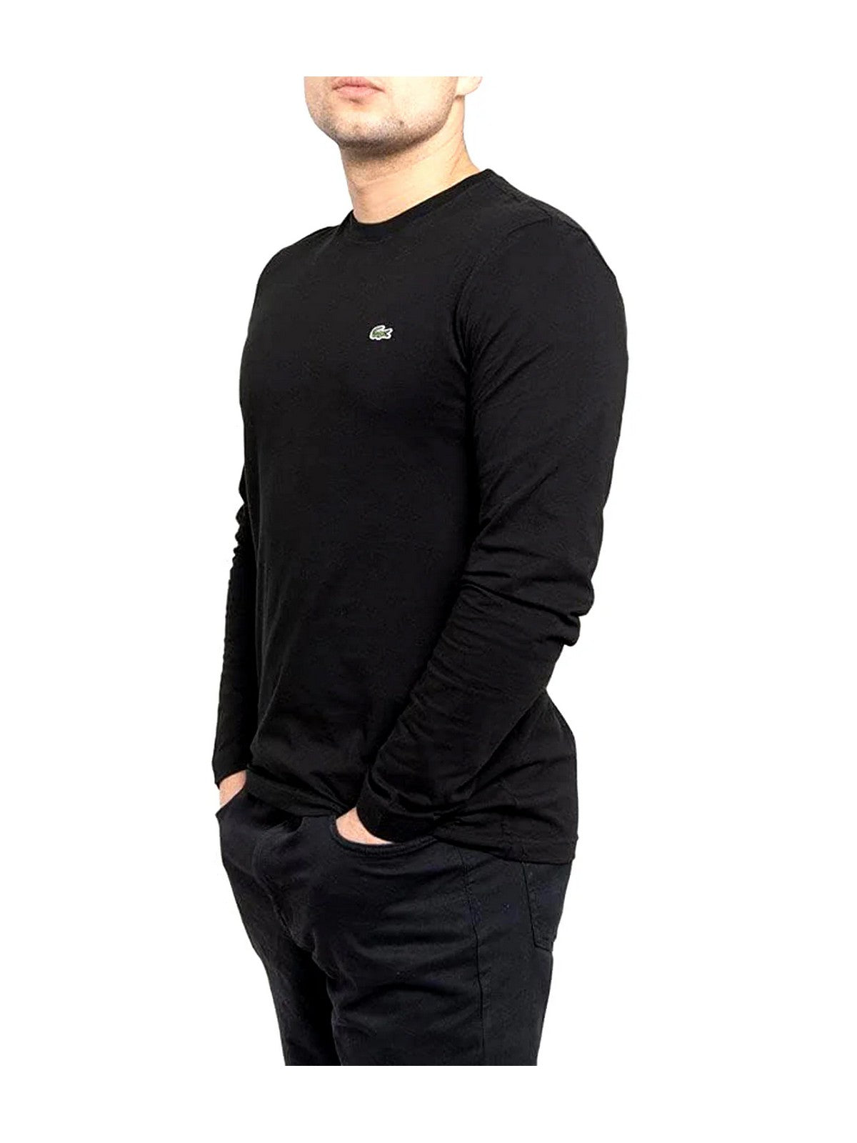 T-shirty Lacoste i słup męski TH2040 031 Black