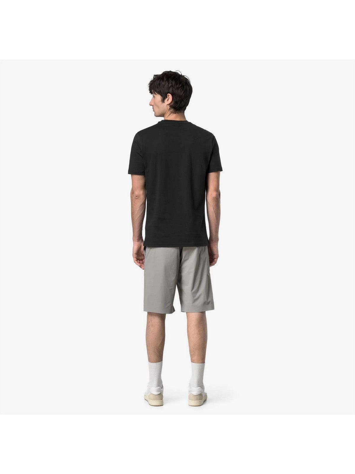K-WAY T-shirt Uomo ODOM JERSEY MICRO LETTERING K81489W USY BLACK PURE - BLACK P