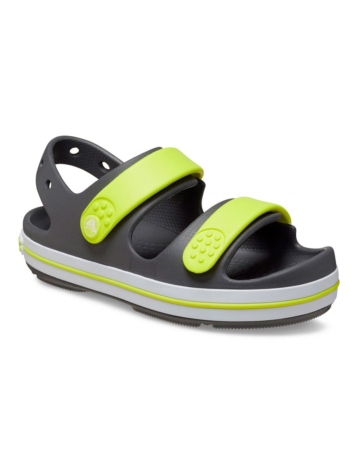 CROCS Sandalo Bamnini e ragazzi Crocband Cruiser Sandal T 209424 1NJ SLATE GREY/ ACIDITY gioboutiqueweb