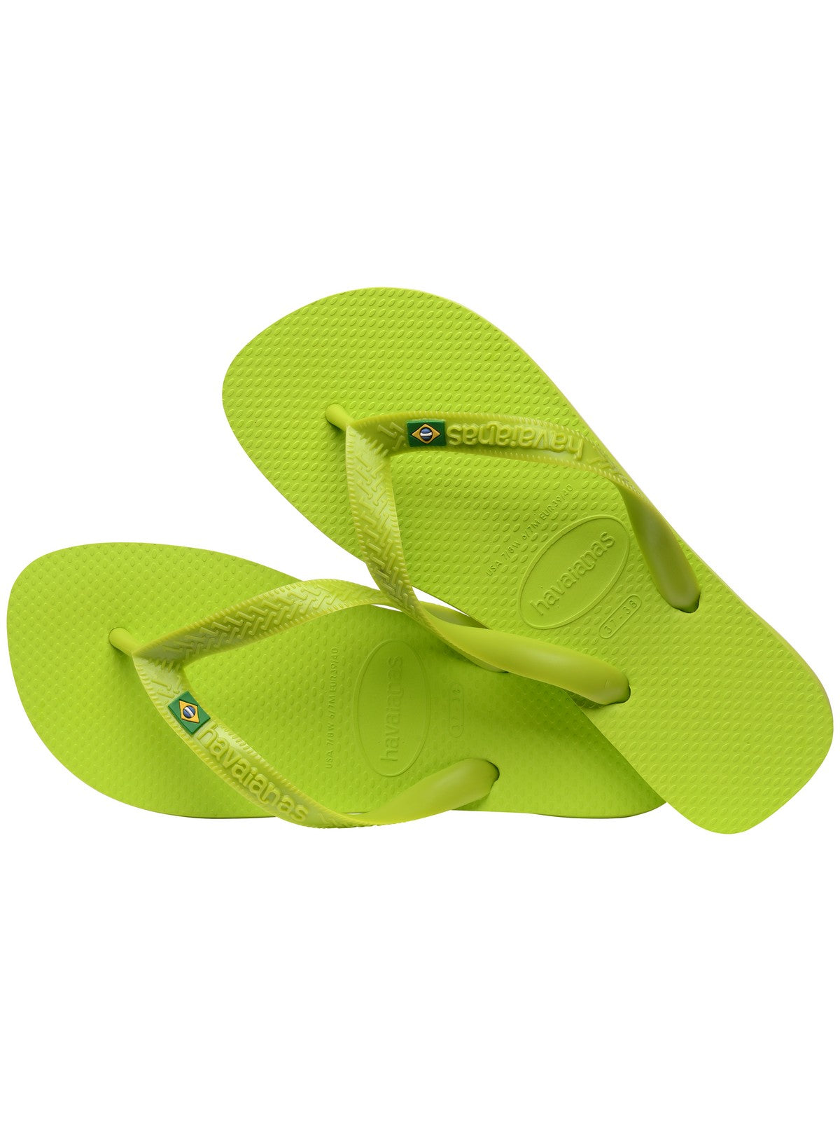 HAVAIANAS Tongs adultes unisexes Hav. Brésil 4000032.7344 Vert