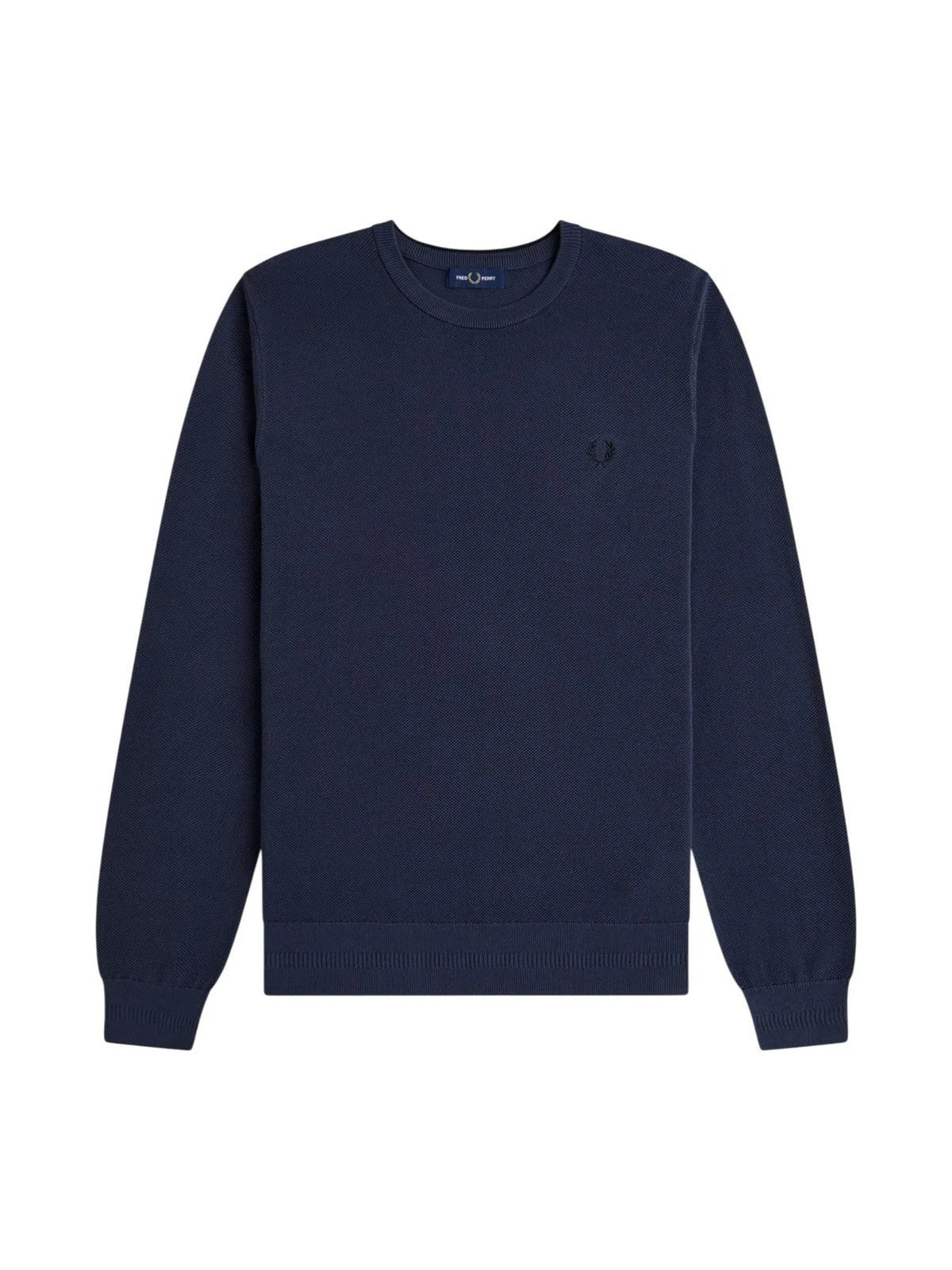 FRED PERRY Maglia Uomo FP PIQUE STITCH JUMPER FP-K1309-57 738 DARK AIRFORCE