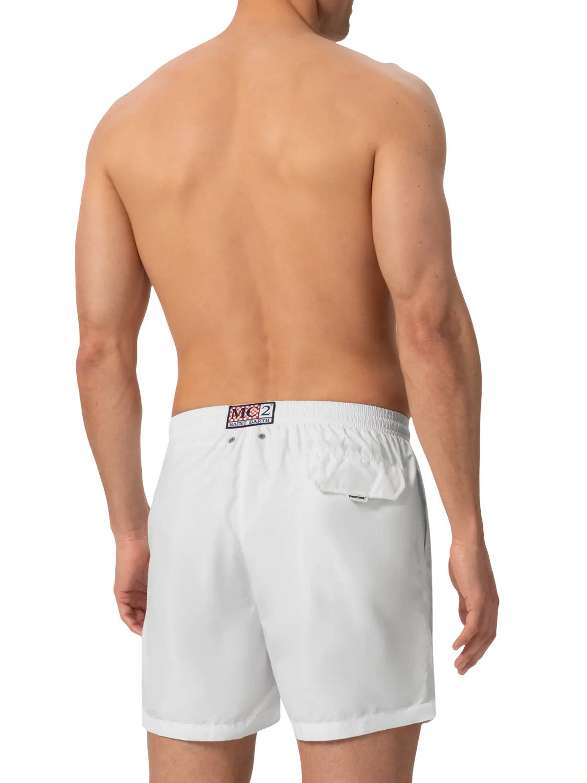 MC2 SAINT BARTH Costume da bagno Uomo  LIGHTING PANTONE 01610H 01 WHITE PNT