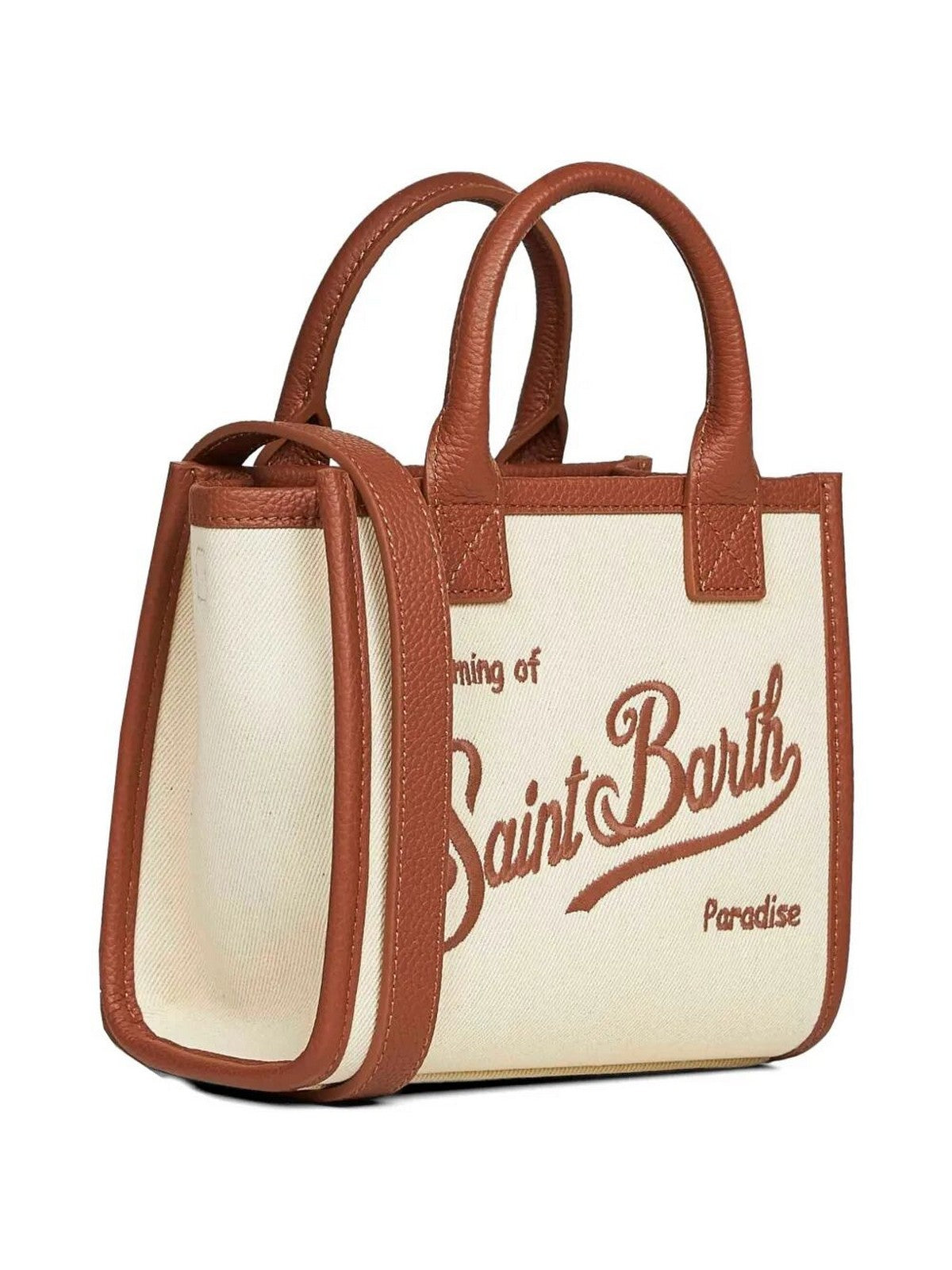 MC2 SAINT BARTH Borsa Donna  VANITY BAG MINI 01517L CANVAS GRAIN LEATHER 1019 EMB