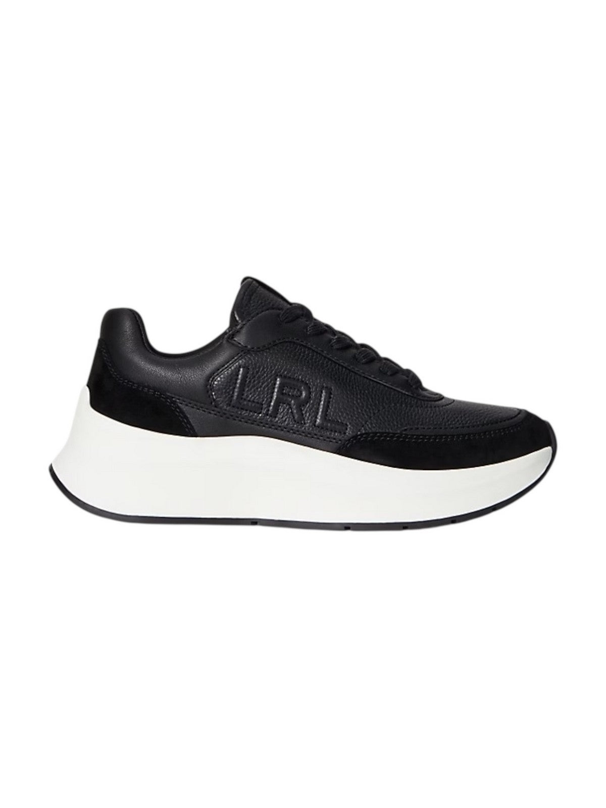 LAUREN RALPH LAUREN Sneaker Donna FRANKY-SNEAKERS-LOW TOP LACE 802974376 002 BLACK/BLACK