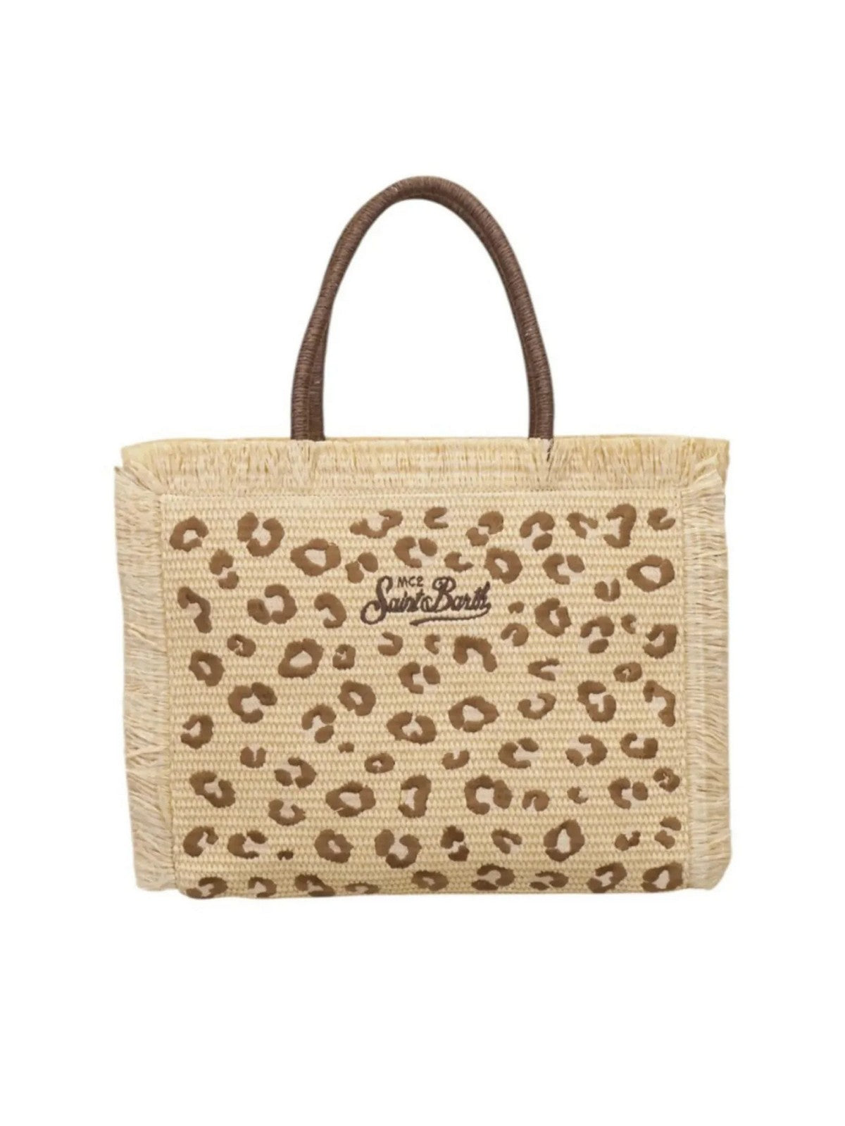 MC2 SAINT BARTH Borsa Donna  VANITY STRAW N 00349L LEOPARD 18 EMB