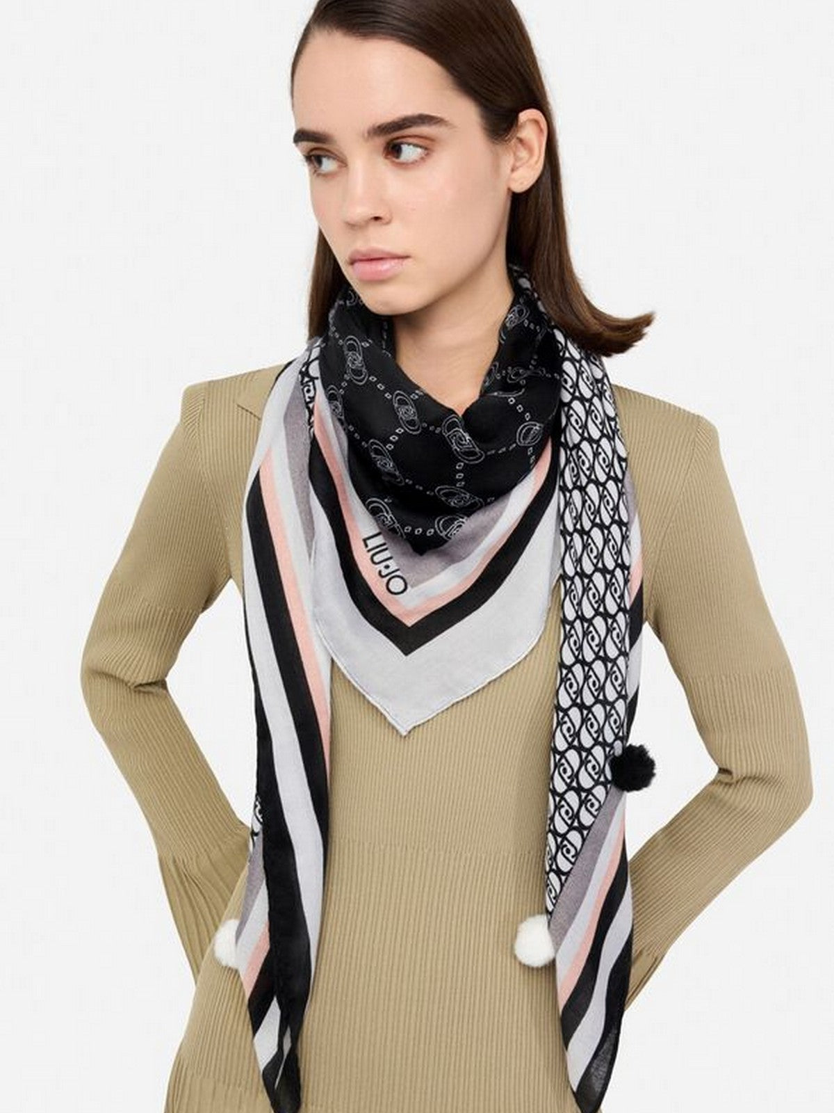 LIU JO SOFT Foulard Donna  2F5070T0300 22222 Nero