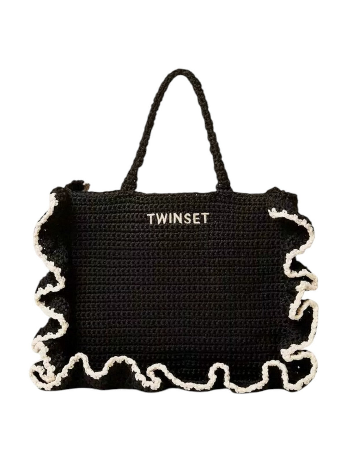 TWINSET Borsa Donna  261TD8290 06571 BIC.NERO/MADREPERLA