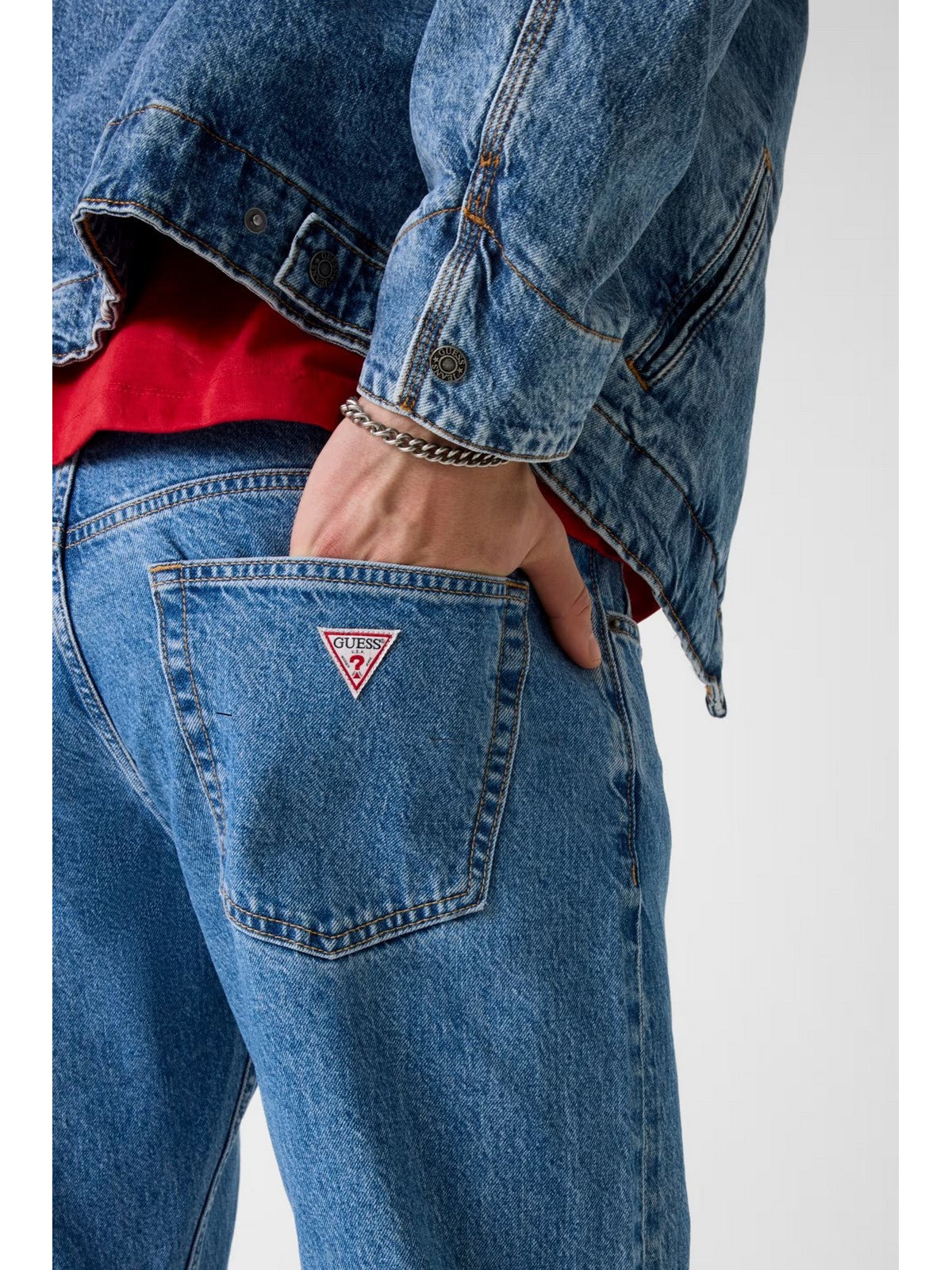 GUESS Jeans Uomo GJ G16 STRAIGHT M5YA1B D633A IAMW IN ARTISTIC MEDIUM W