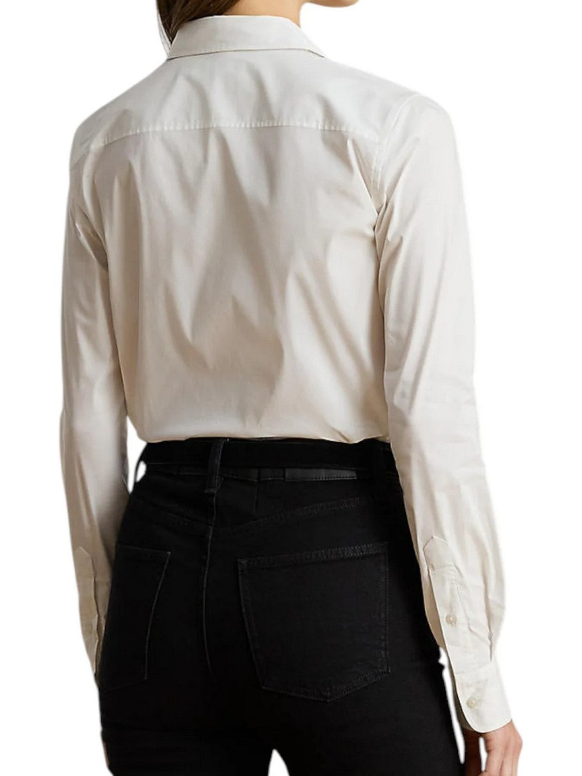 LAUREN RALPH LAUREN Camicia Donna JAMELKO-LONG SLEEVE-BUTTON FRONT SHIRT 200979990 002 WHITE