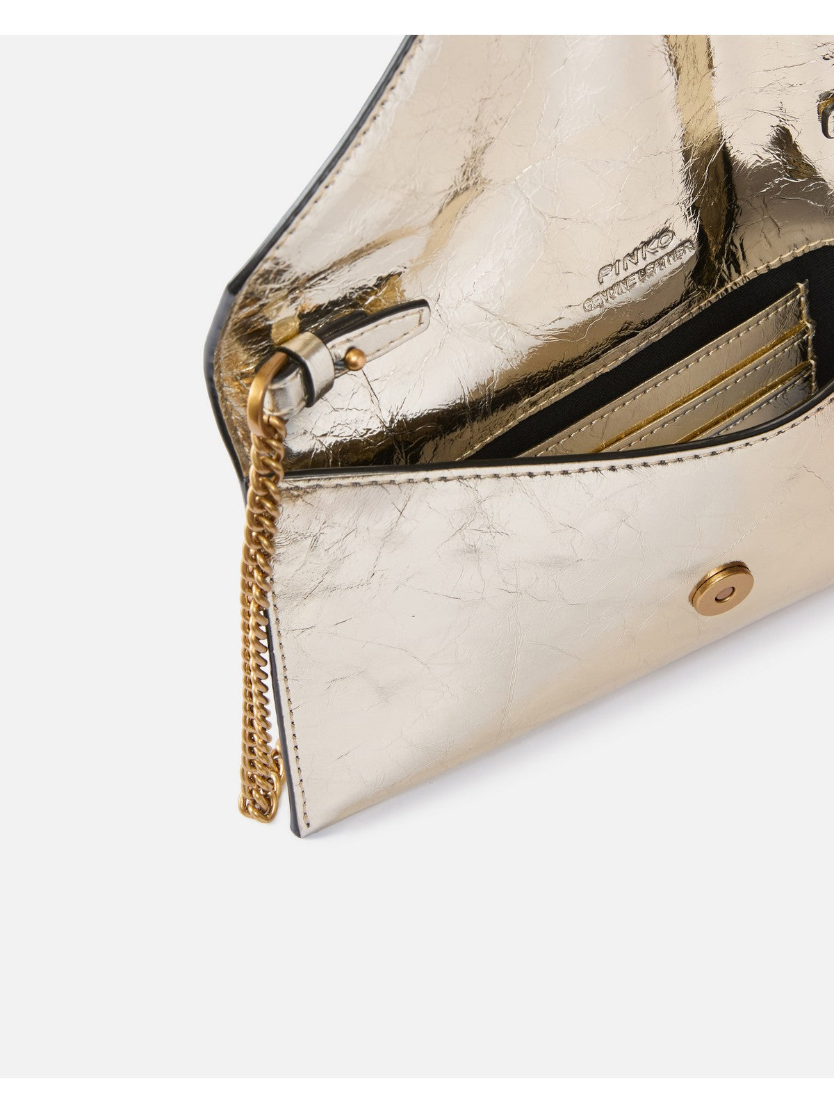 PINKO Portafoglio Donna FLAT PURSE MINI 105347-A2O9 ZZLV ORO-MATT GOLD