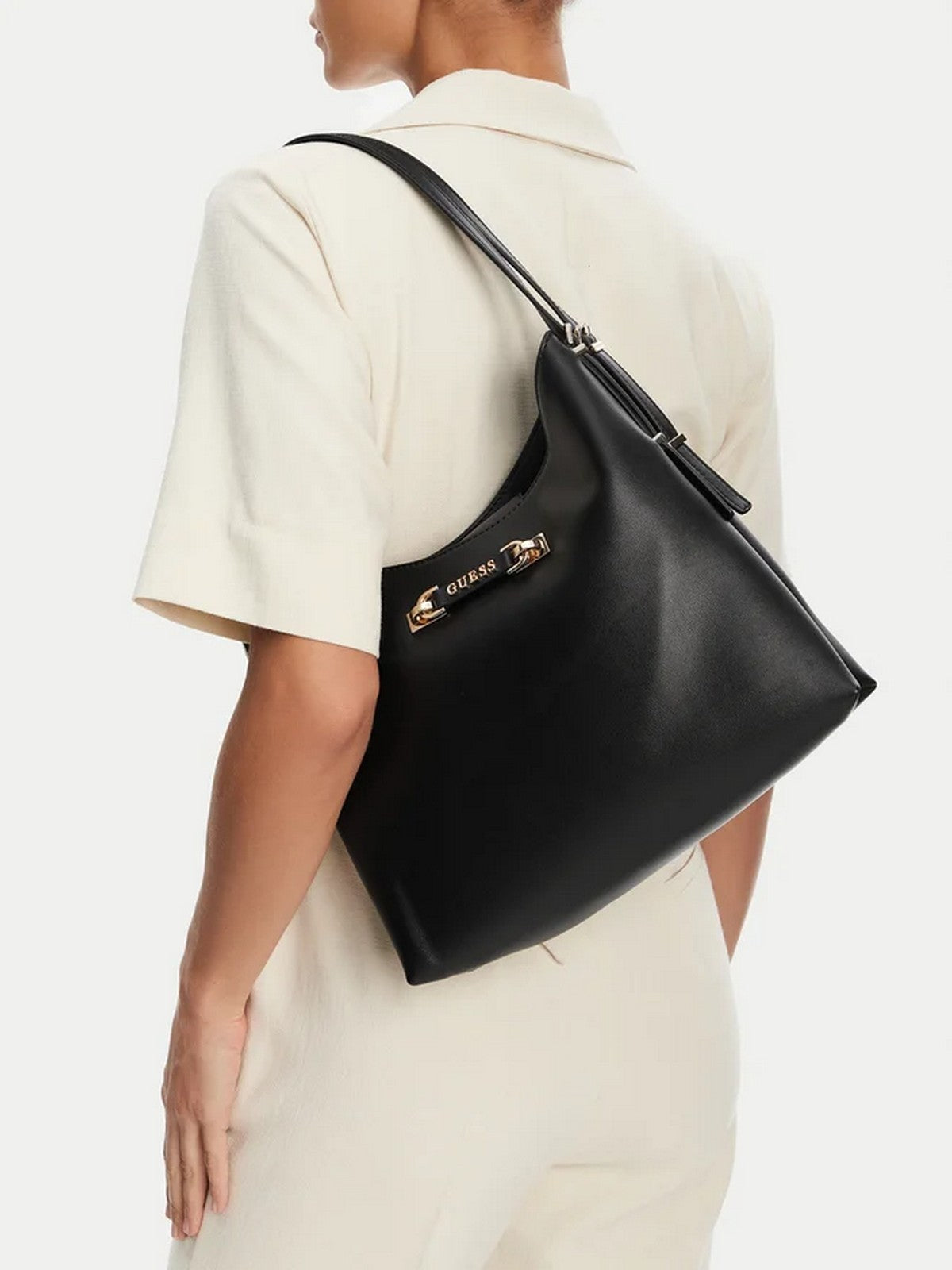 GUESS Borsa Donna LEFIA LARGE HOBO HWBG96 44020 BLA BLACK