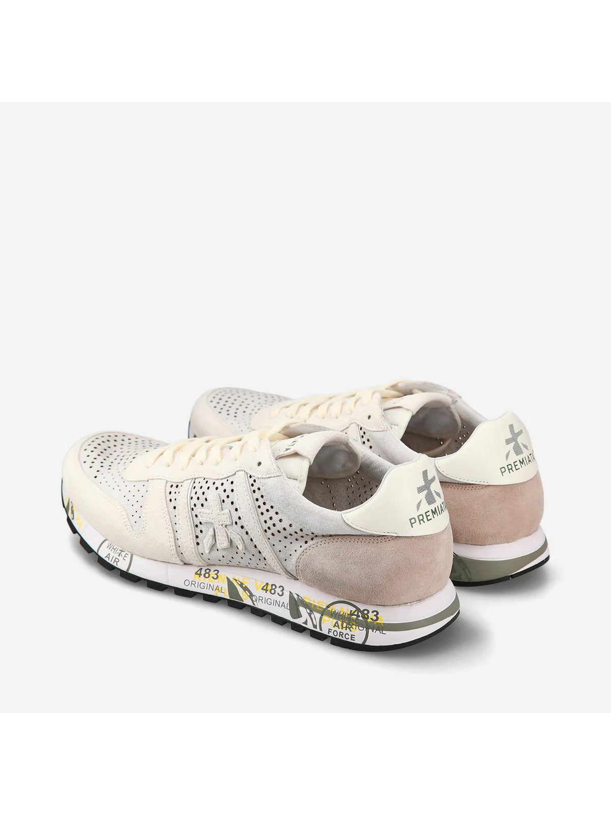 Baskets PREMIATA ERIC VAR 6606 blanches pour hommes