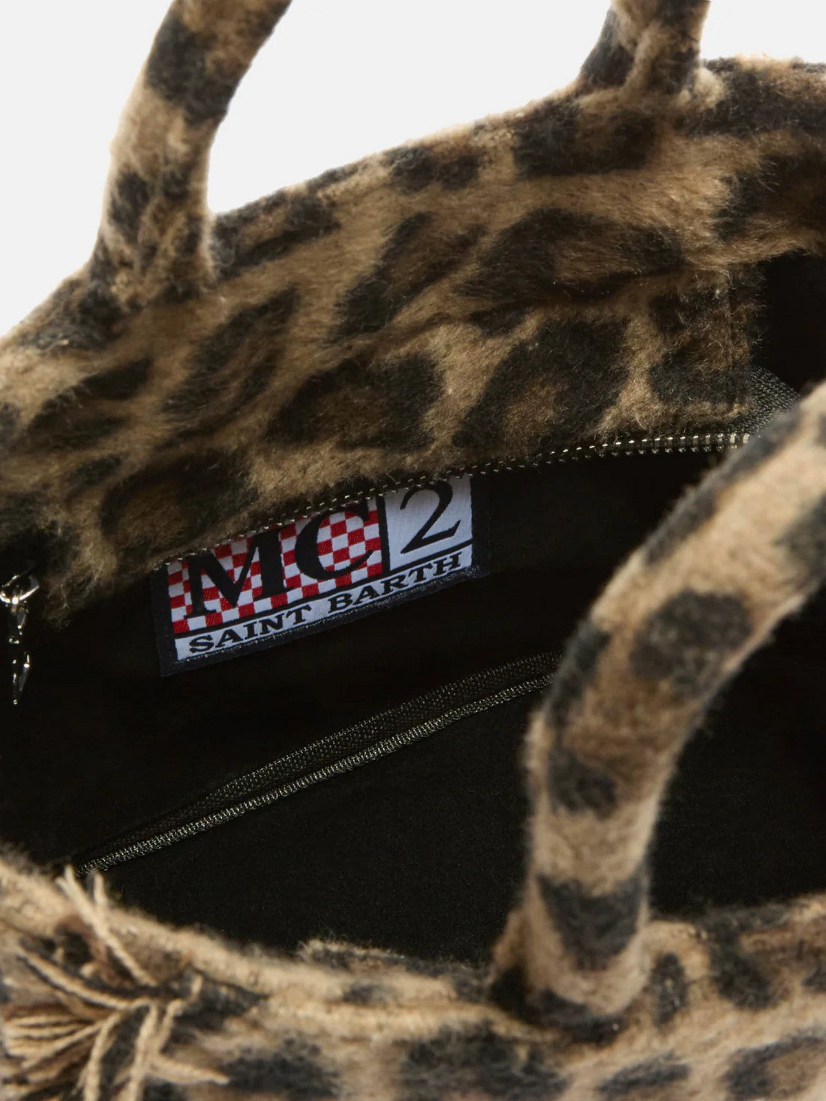 MC2 SAINT BARTH Borsa Donna  VANITY MINI FELT 00223I LEOPARD MIDI 18 EMB