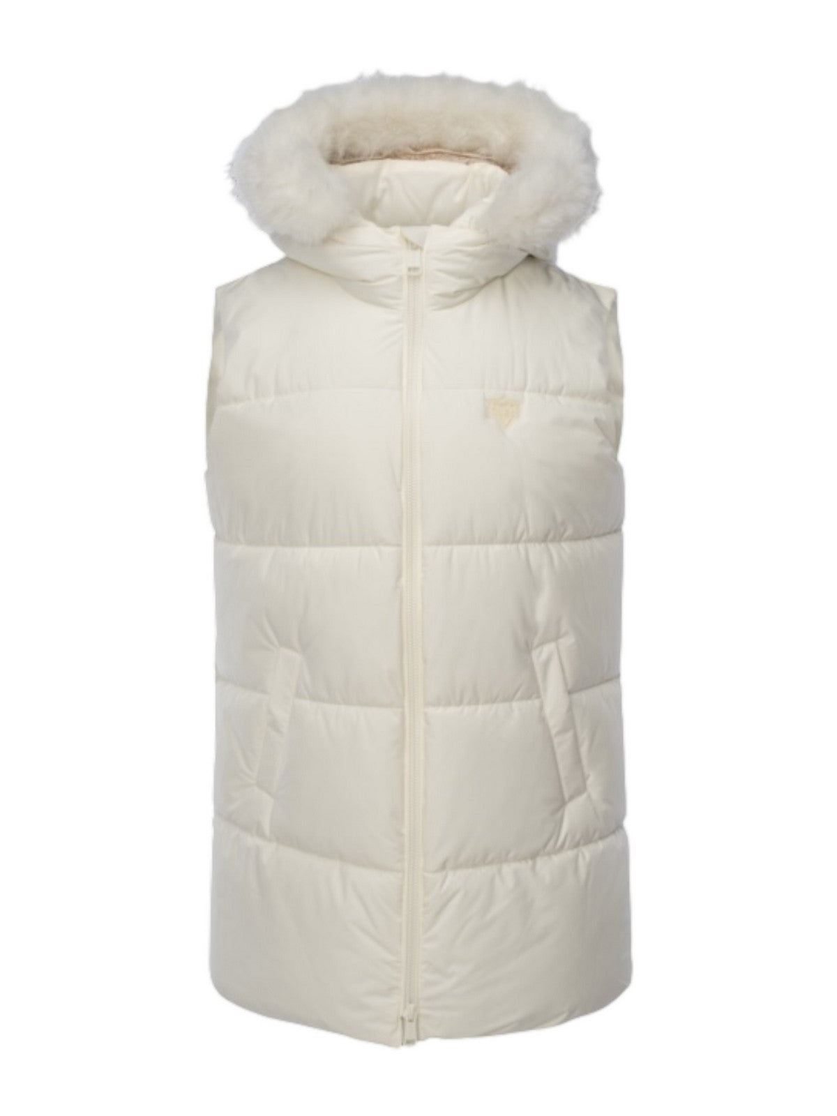 GUESS Gilet Donna KATRINA SKI HOODY VEST W5BL81 W3282 G012 CREAM WHITE