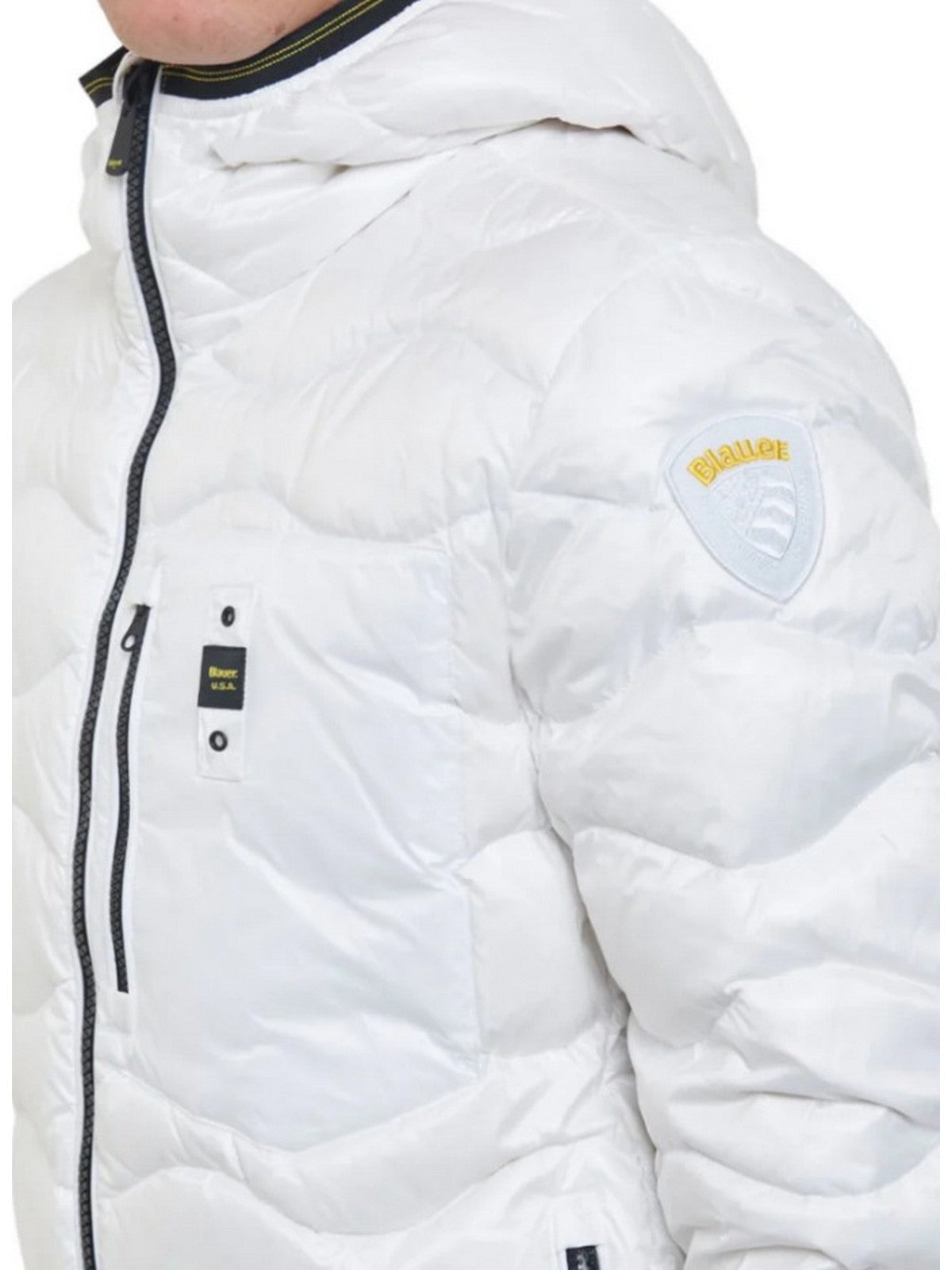 BLAUER Piumino Uomo WAVE 24WBLUC03030 006355 100 Bianco gioboutiqueweb