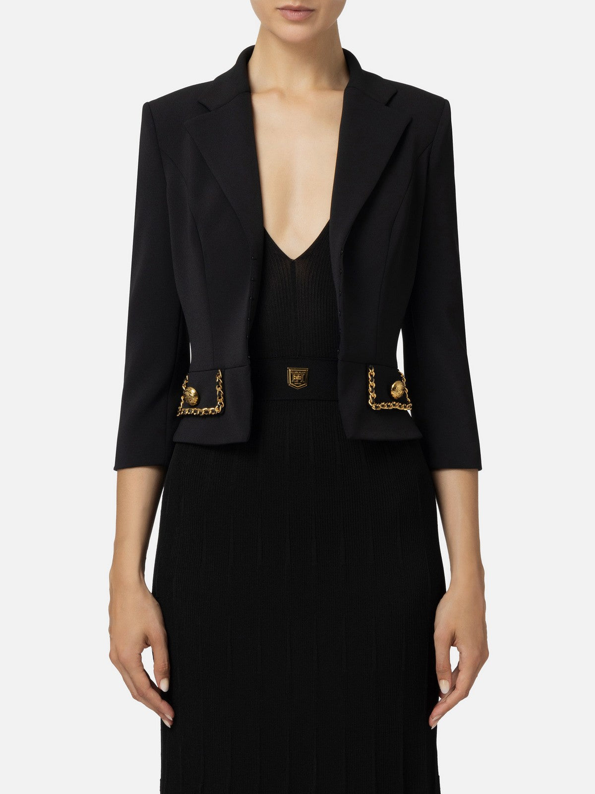 ELISABETTA FRANCHI Veste Femme GIT8546E2 110 Noir