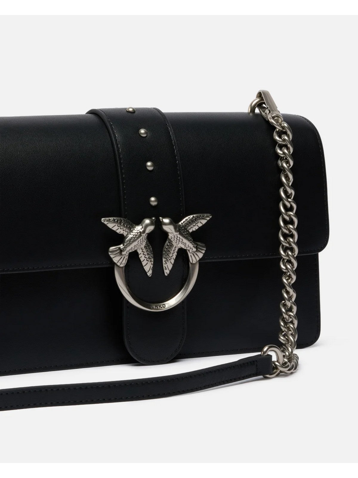PINKO Borsa Donna LOVE ONE CLASSIC ST. CL 105857-A0F1 Z99O NERO-OLD SILVER