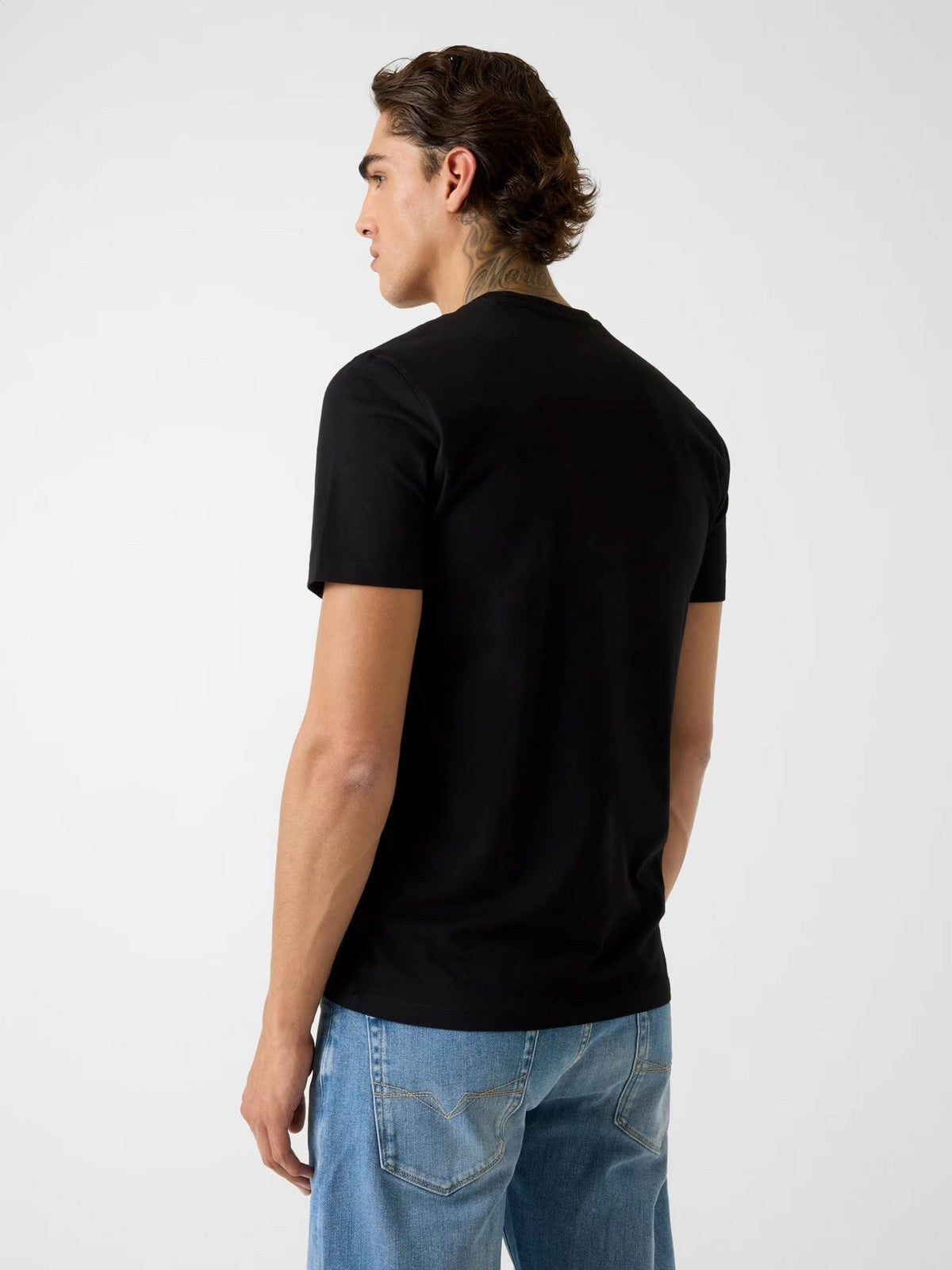 GUESS T-shirt Uomo SS CN LOGO BOX TEE M6RI17 J1314 JBLK Jet Black A996