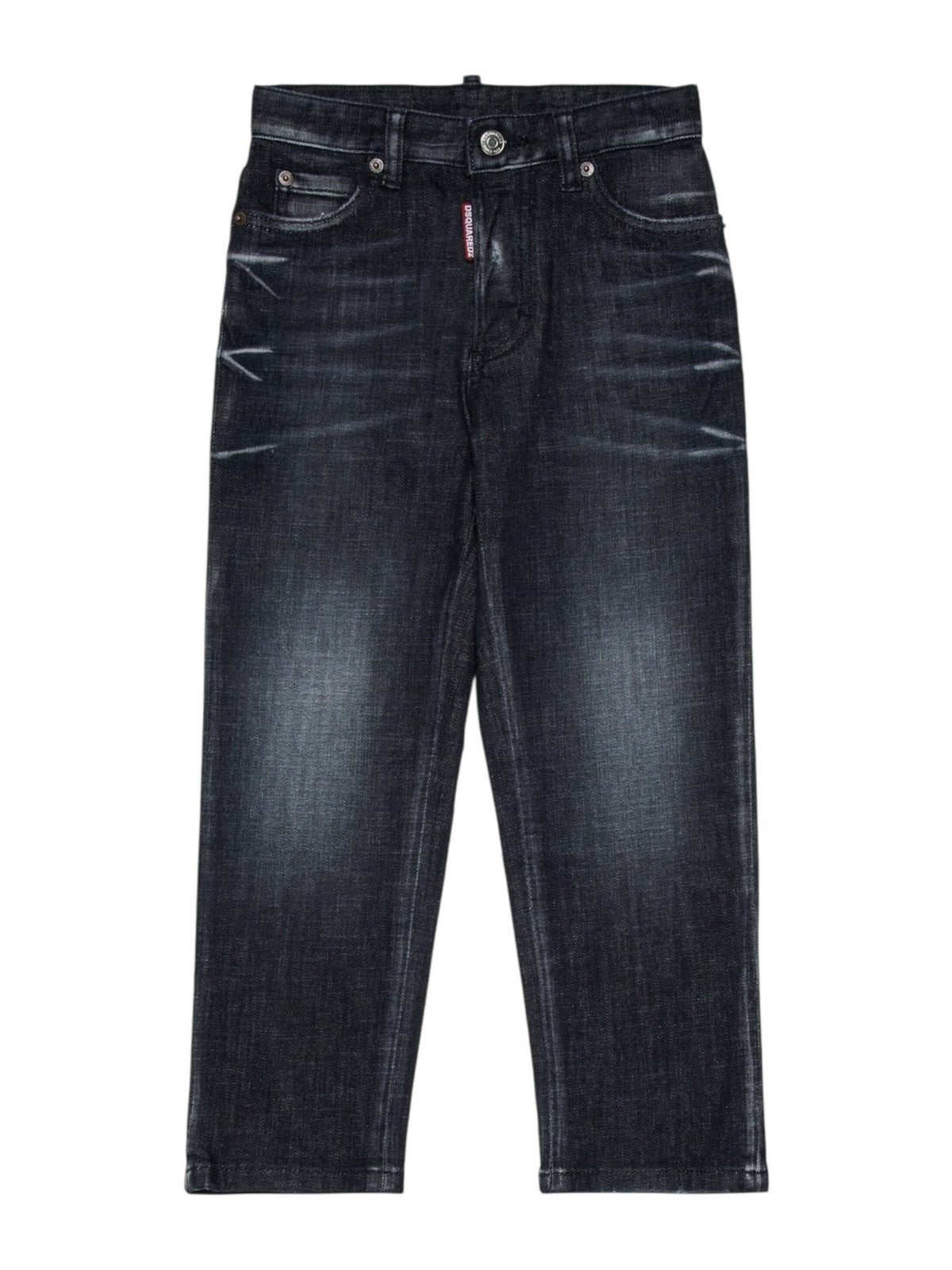 DSQUARED2 KIDS Jeans Unisex bambino  DQ2241 D0ABS DQ02 DENIM BLACK