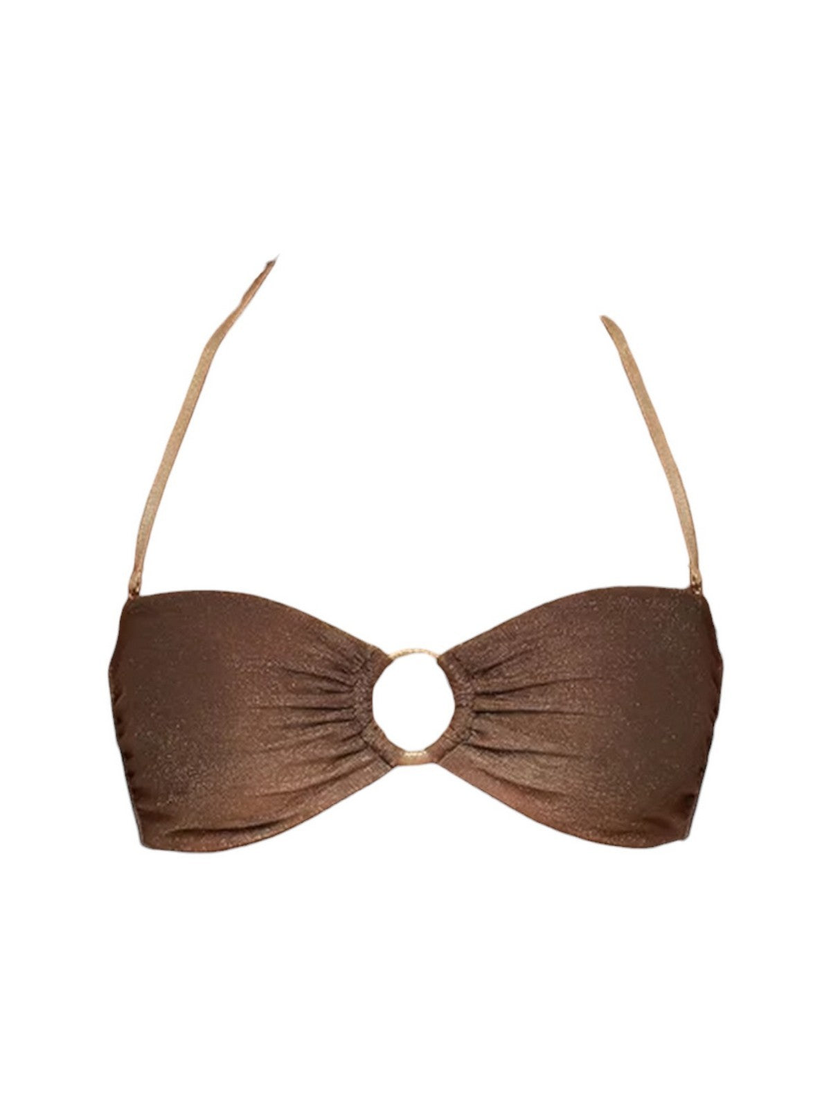 GUESS BEACHWEAR Costume da bagno Donna IRIS BANDEAU BRA E6GJ12 KF600 PMJQ BROWN SHADE AOP