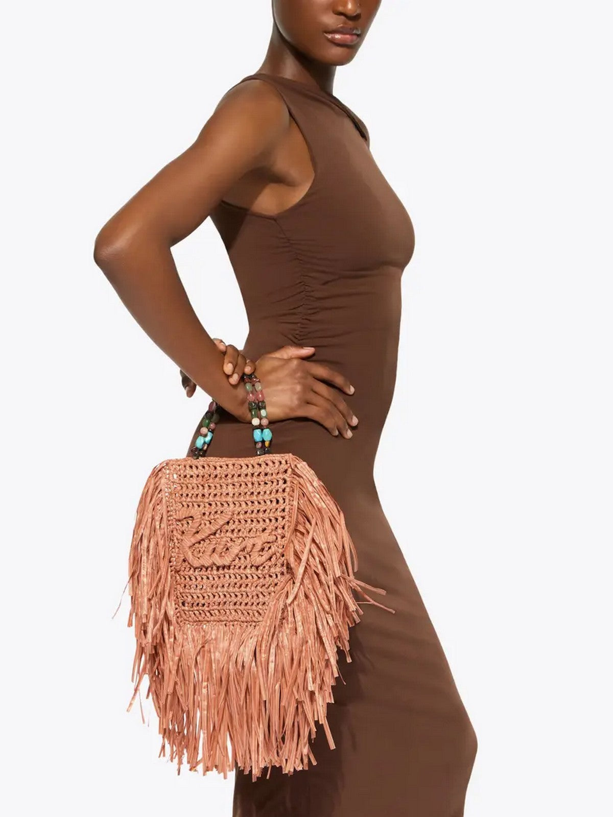 KURT GEIGER Borsa Donna 690-KURT MINI TOTE FRINGE 5568891999 ORANGE ORANGE