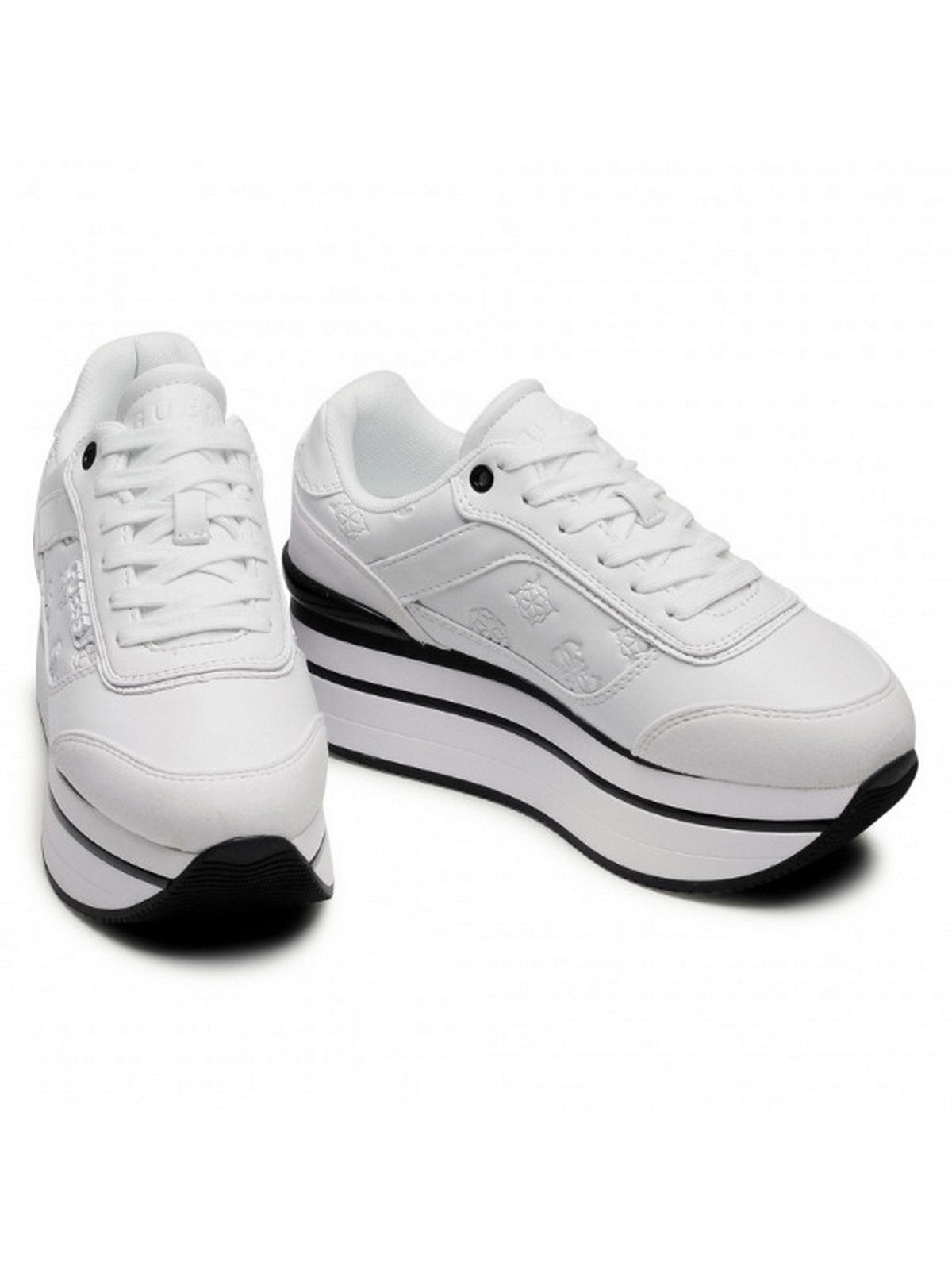 Adivina mujer de zapatilla Hansin/Dama activa/cuero Lik Fl5hns Pel12 Blanco blanco