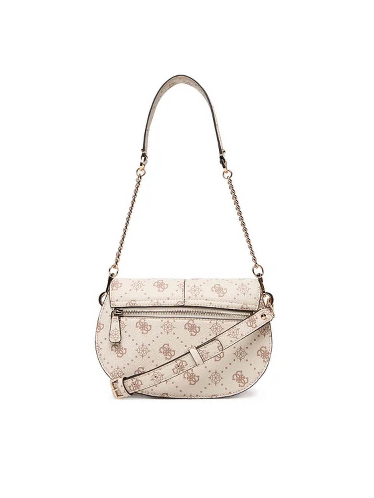 GUESS Borsa Donna CARRIE LOGO FLAP SHOULDER BAG HWGP98 98200 VNO VANILLA LOGO