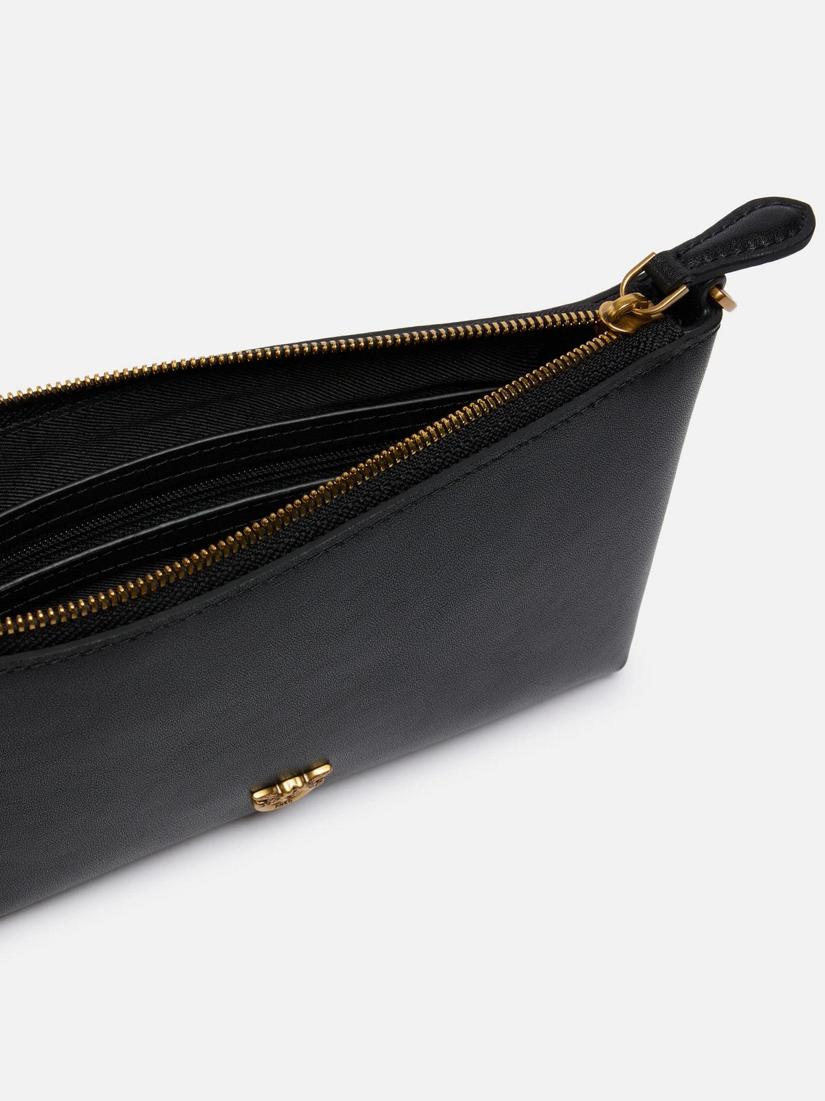 PINKO Pochette Donna FLAT HORIZONTAL MINI VITELLO S 104277-A0F1 Z99Q NERO-ANTIQUE GOLD