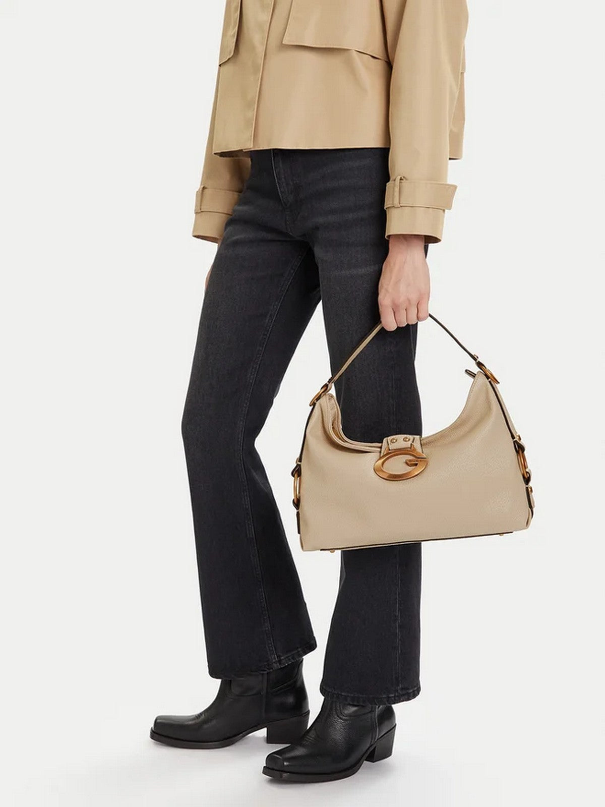 GUESS Borsa Donna CAMDEN SHOULDER BAG HWBB93 08180 BON BONE