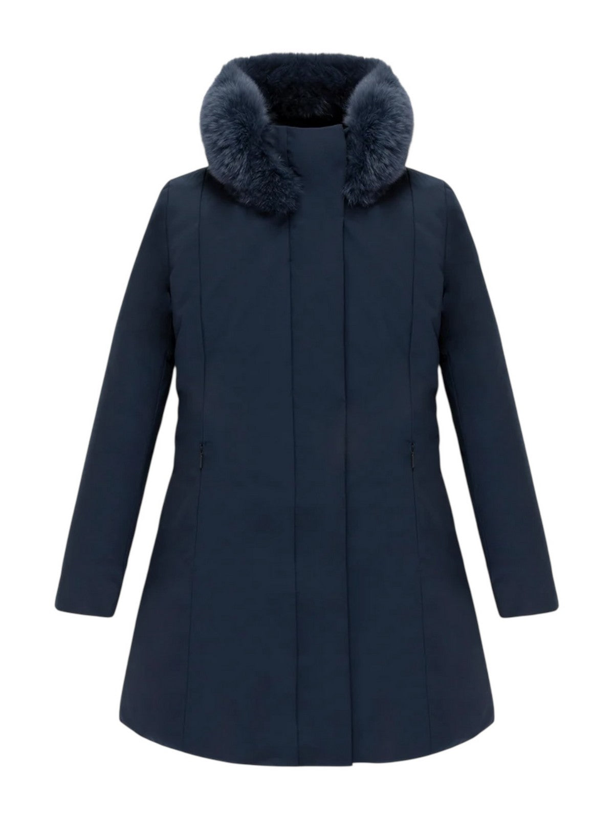 REFRIGIWEAR Piumino Donna LADY TECH/1 FUR JACKET W99108 XT3790 F03700 DARK BLUE