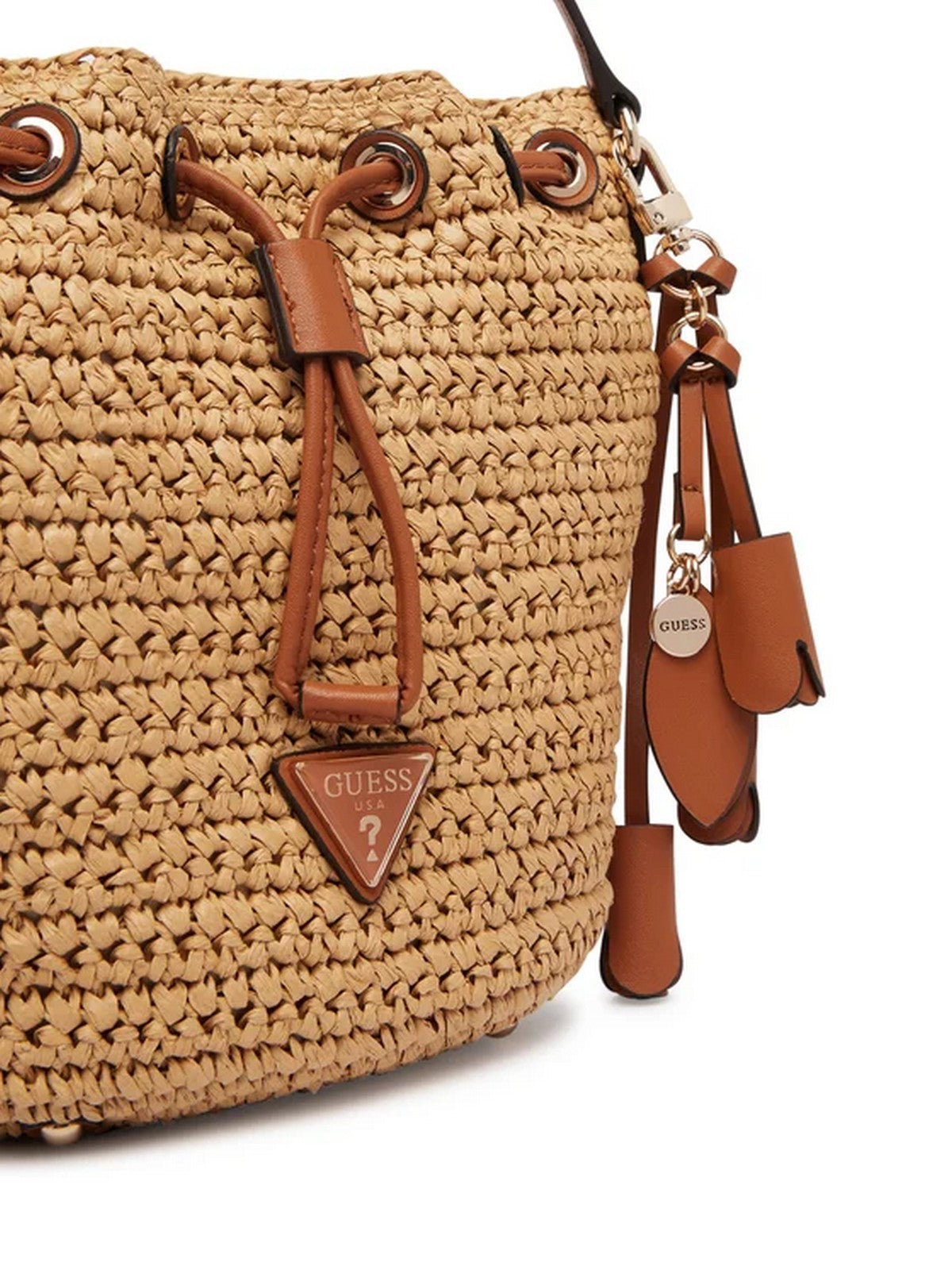 GUESS Borsa Donna OFELIA TOP HANDLE BUCKET HWWG99 23030 NTC NATURAL/COGNAC