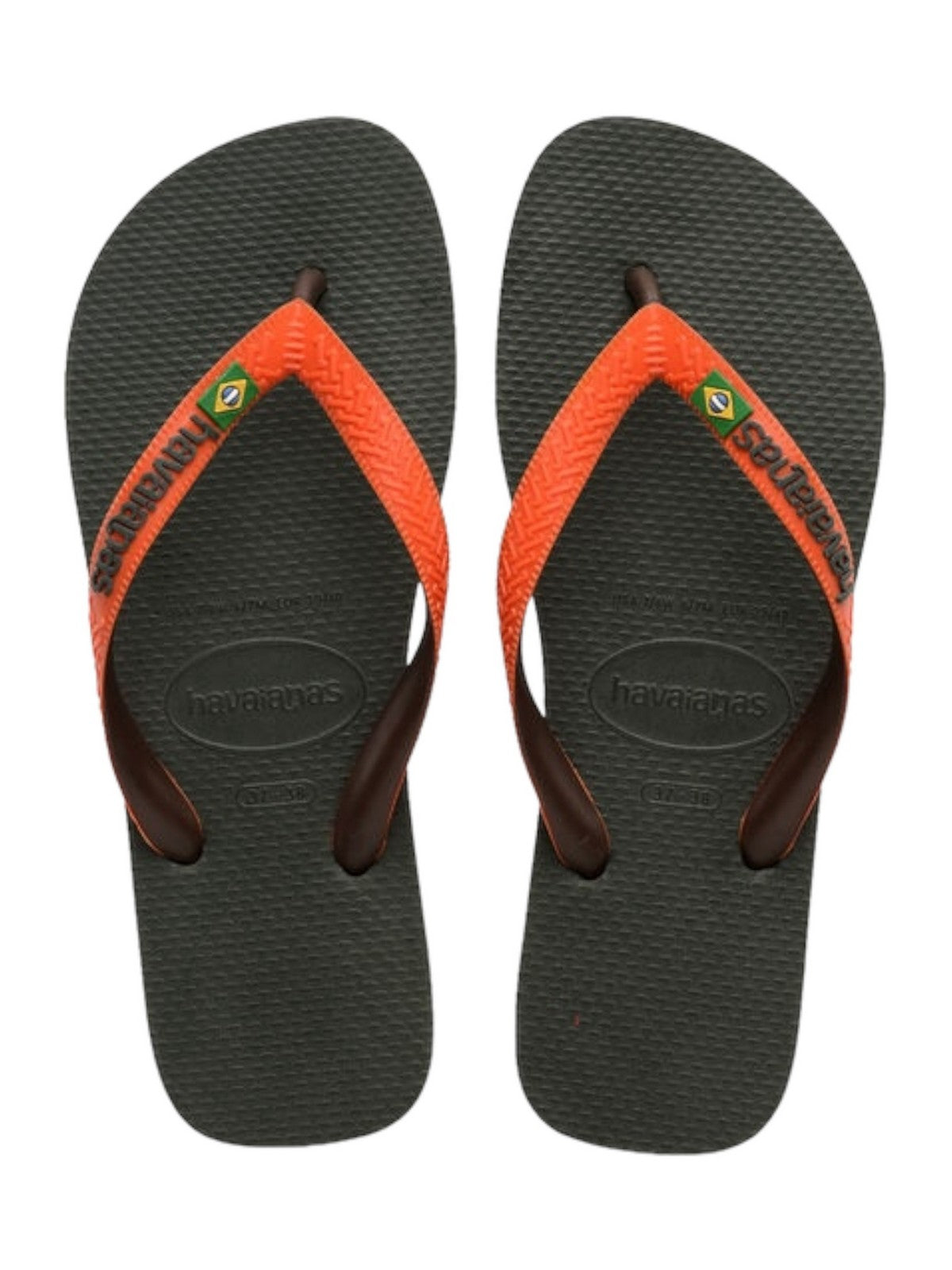 HAVAIANAS Tongs adultes unisexes Hav. Mélange brésilien 4123206.7074 vert