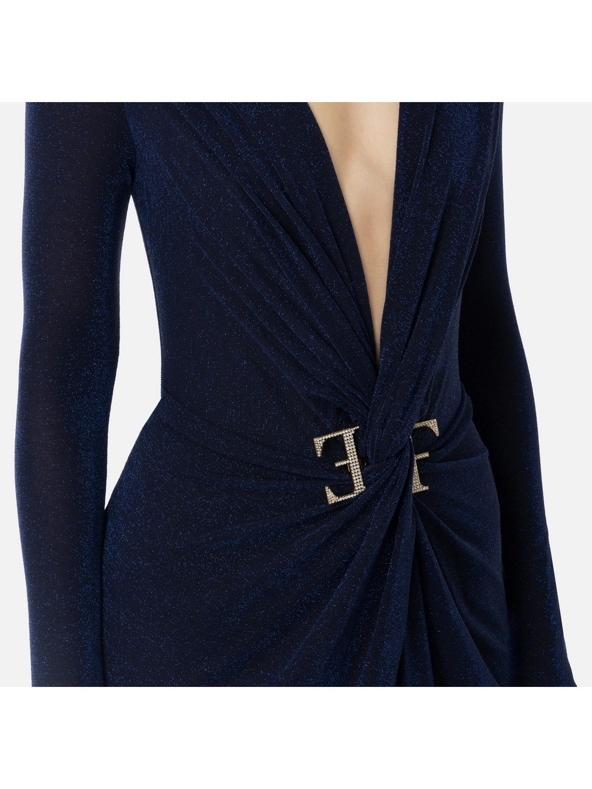 ELISABETTA FRANCHI Robe des femmes AB72447E2 B75 Bleu